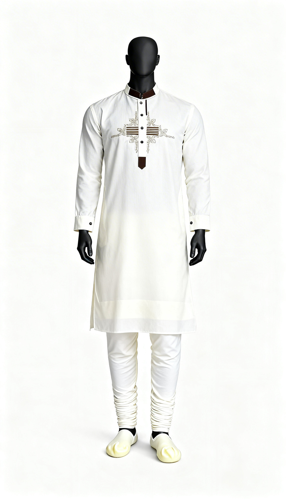 White Embroidered Kurta