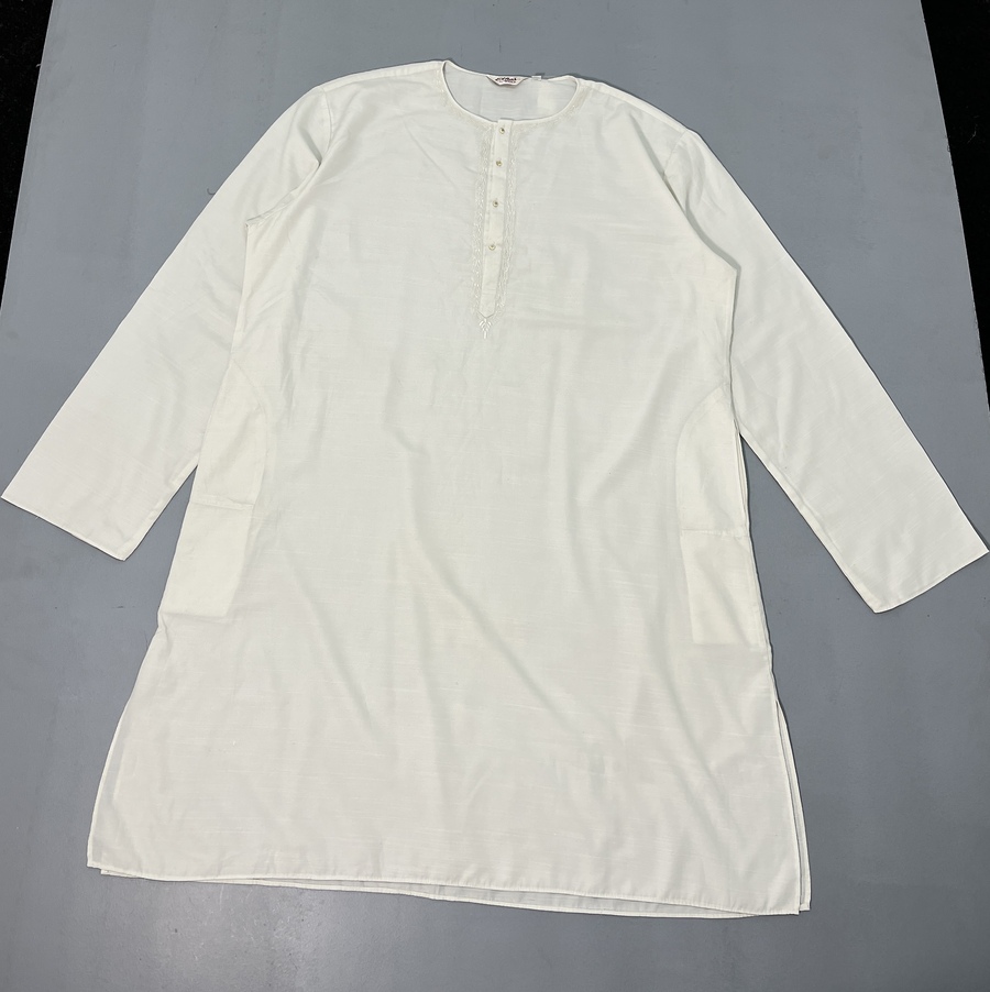 White Plain Kurta - Image 4
