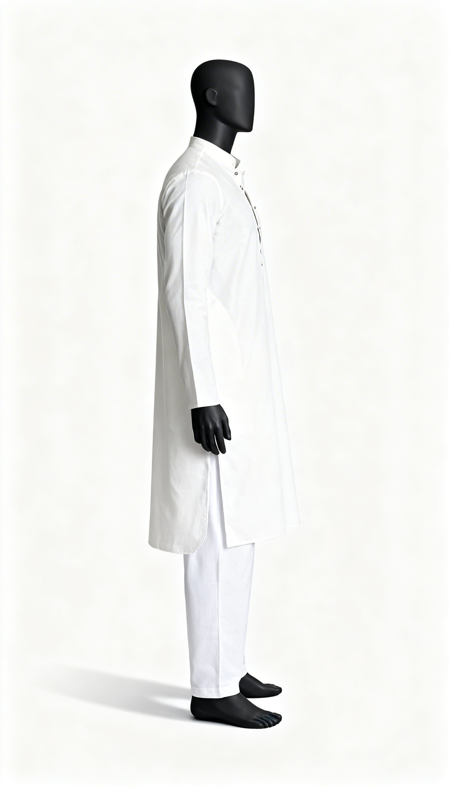 Men Solid White Kurta