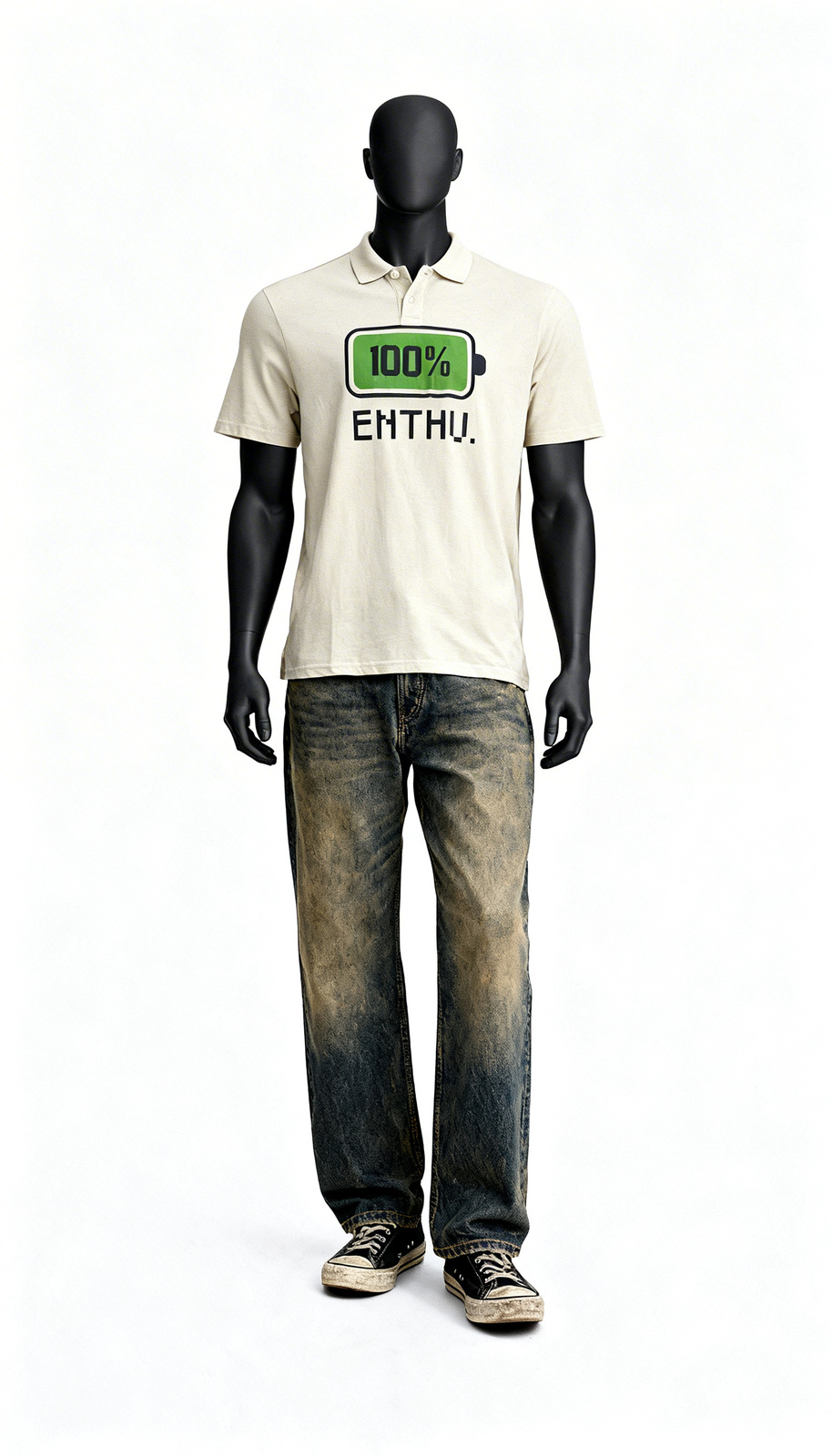 Men Cream Printed Casual T-Shirt