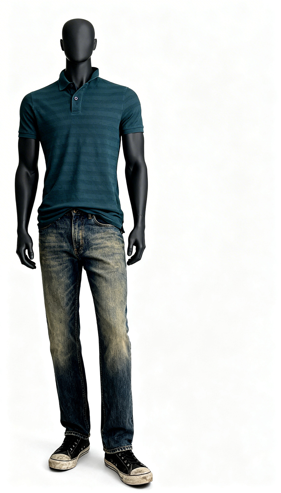 Men Textured Polo TShirt