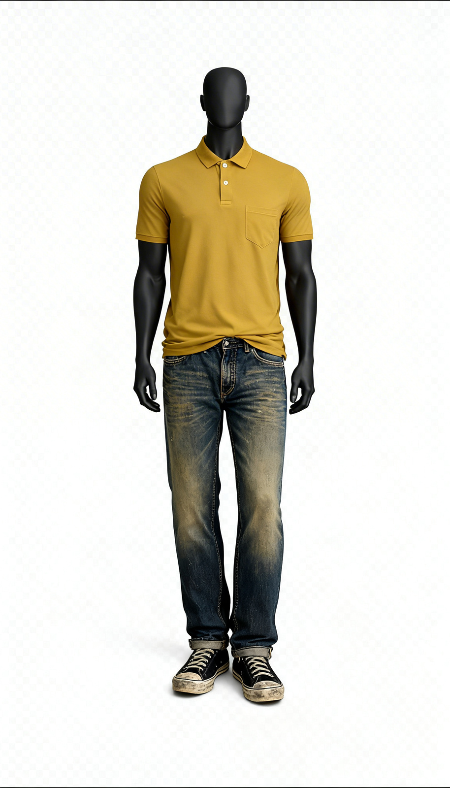 Men Solid Polo TShirt