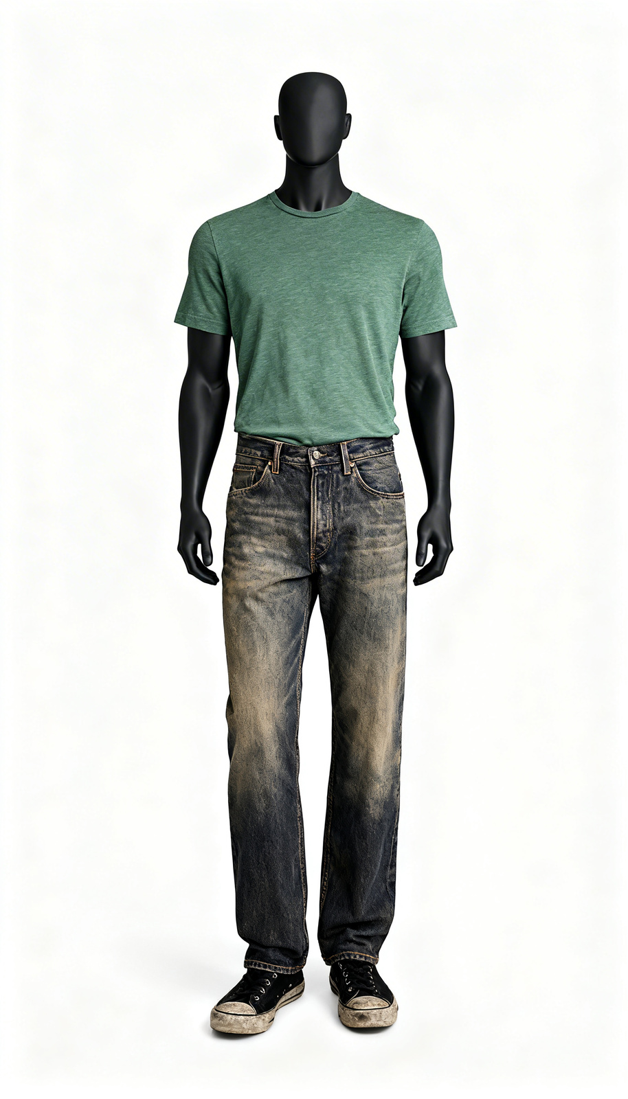 Green Chest Pocket Casual T-Shirt