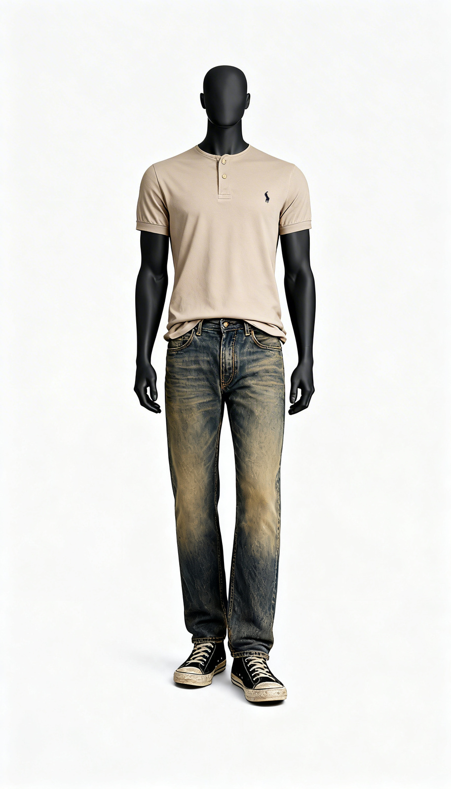 Men Solid Henley T-Shirt