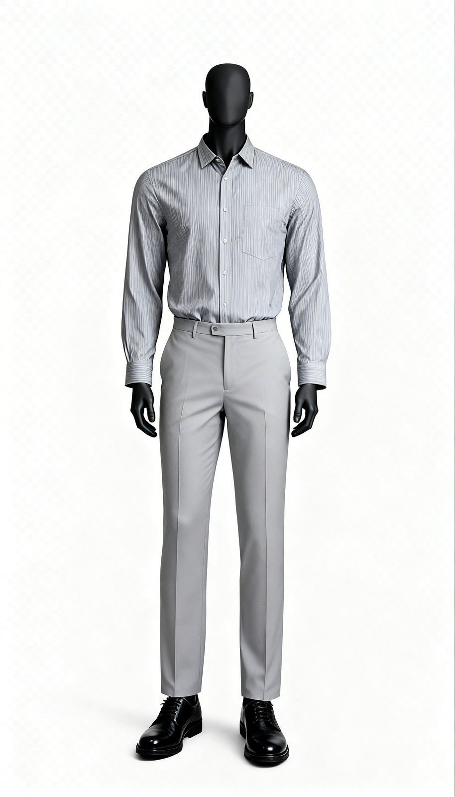 Men’s Grey Striped Shirt