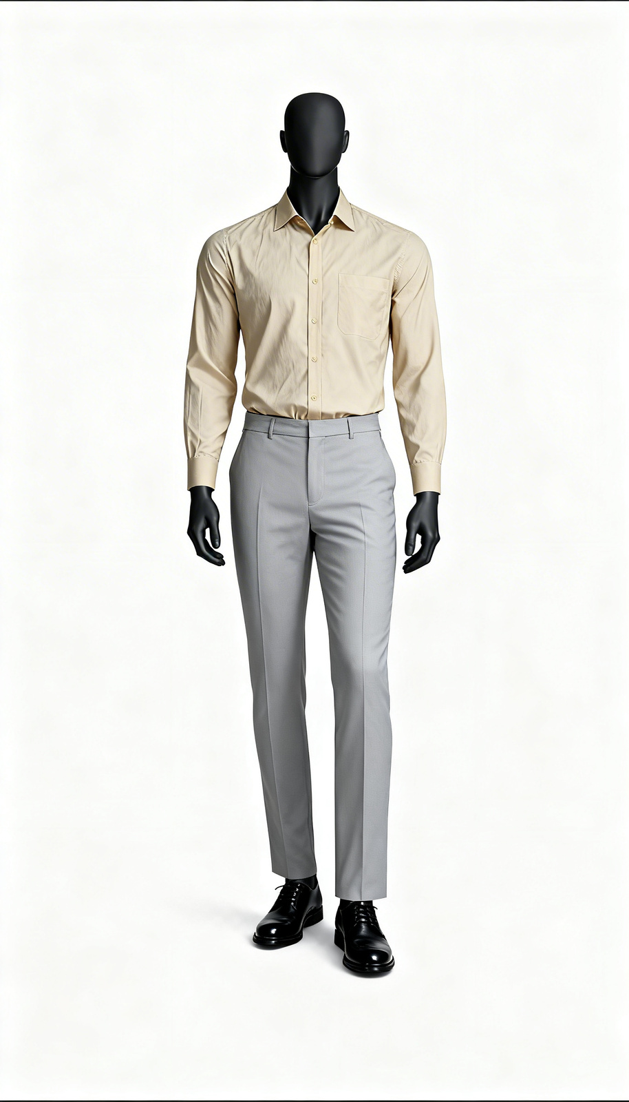 Beige Everyday Formal Shirt