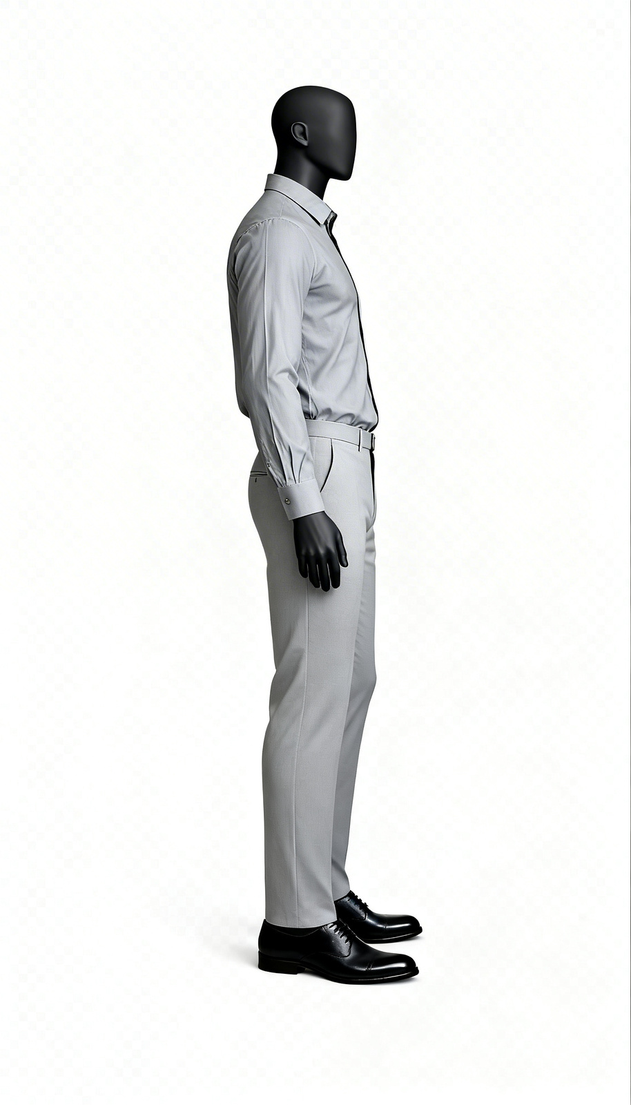 Classic Grey Formal Shirt - Image 3