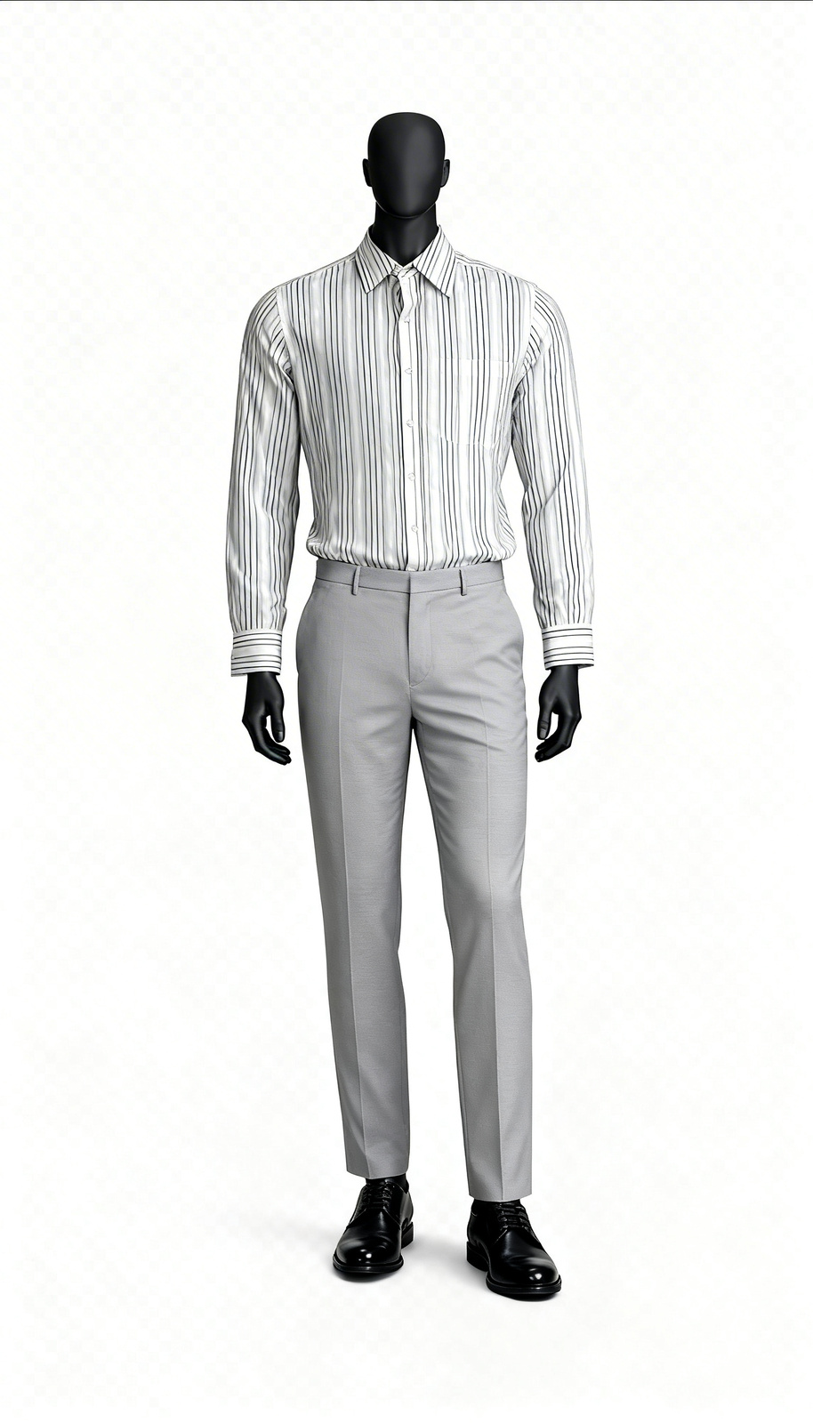 White Black Stripe Shirt