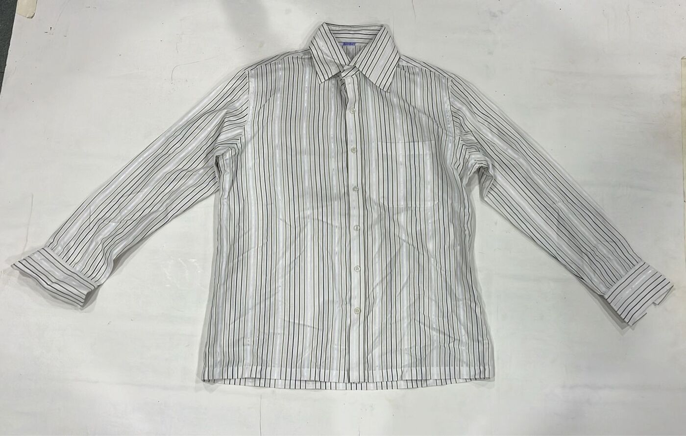 White Black Stripe Shirt - Image 4