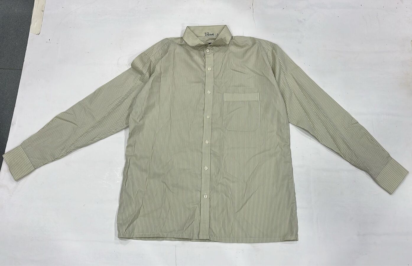 Light Grey Stripe Shirt - Image 4