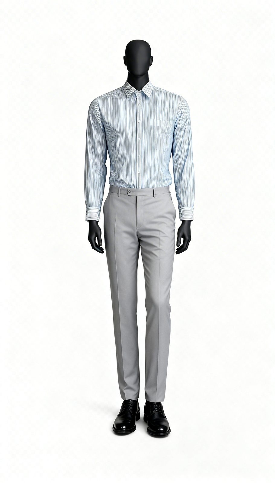 White Blue Stripe Shirt