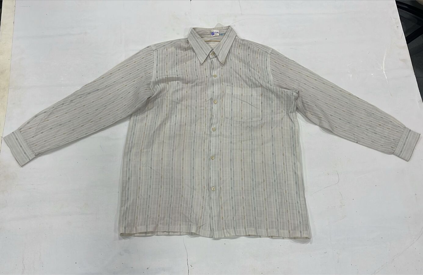 Cream Pattern Shirt - Image 4