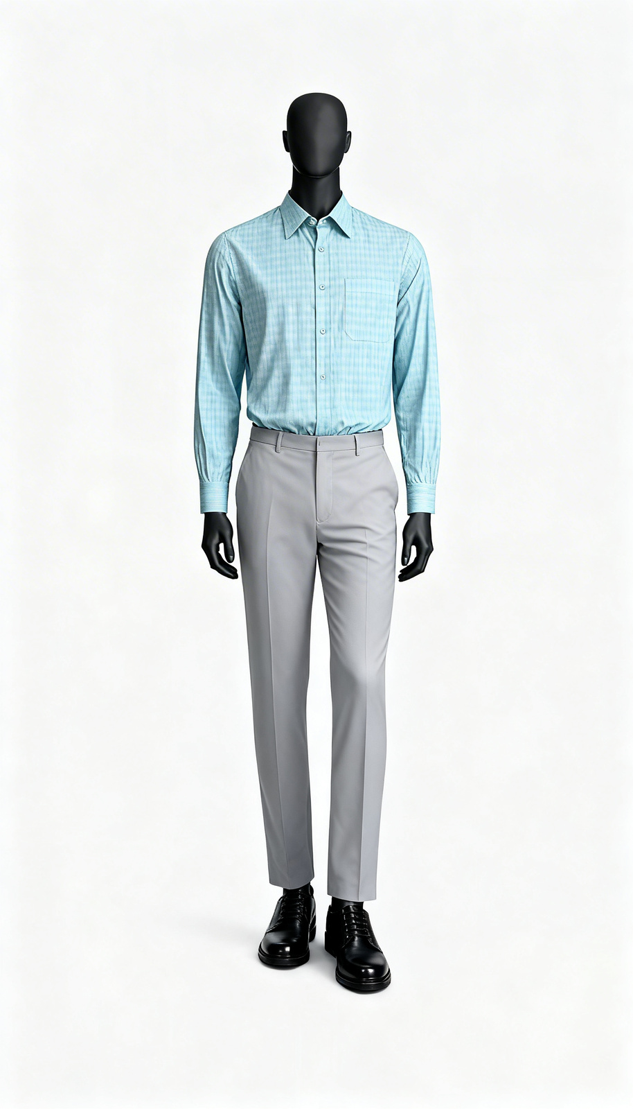 Sky Blue Check Shirt