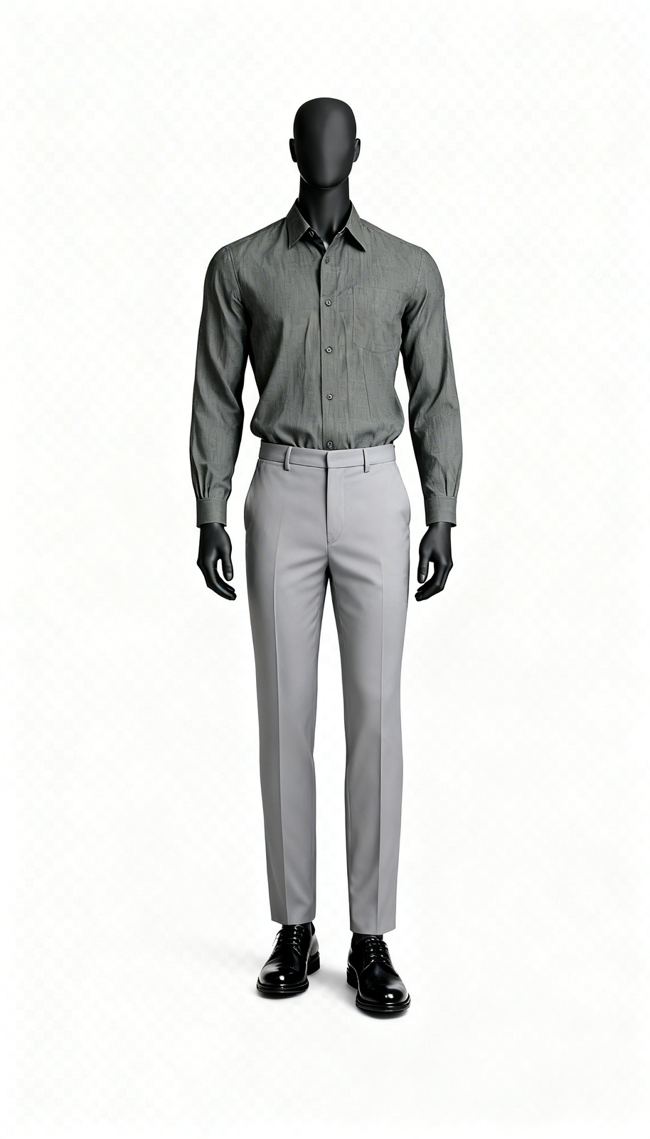 Olive-Grey Casual Shirt