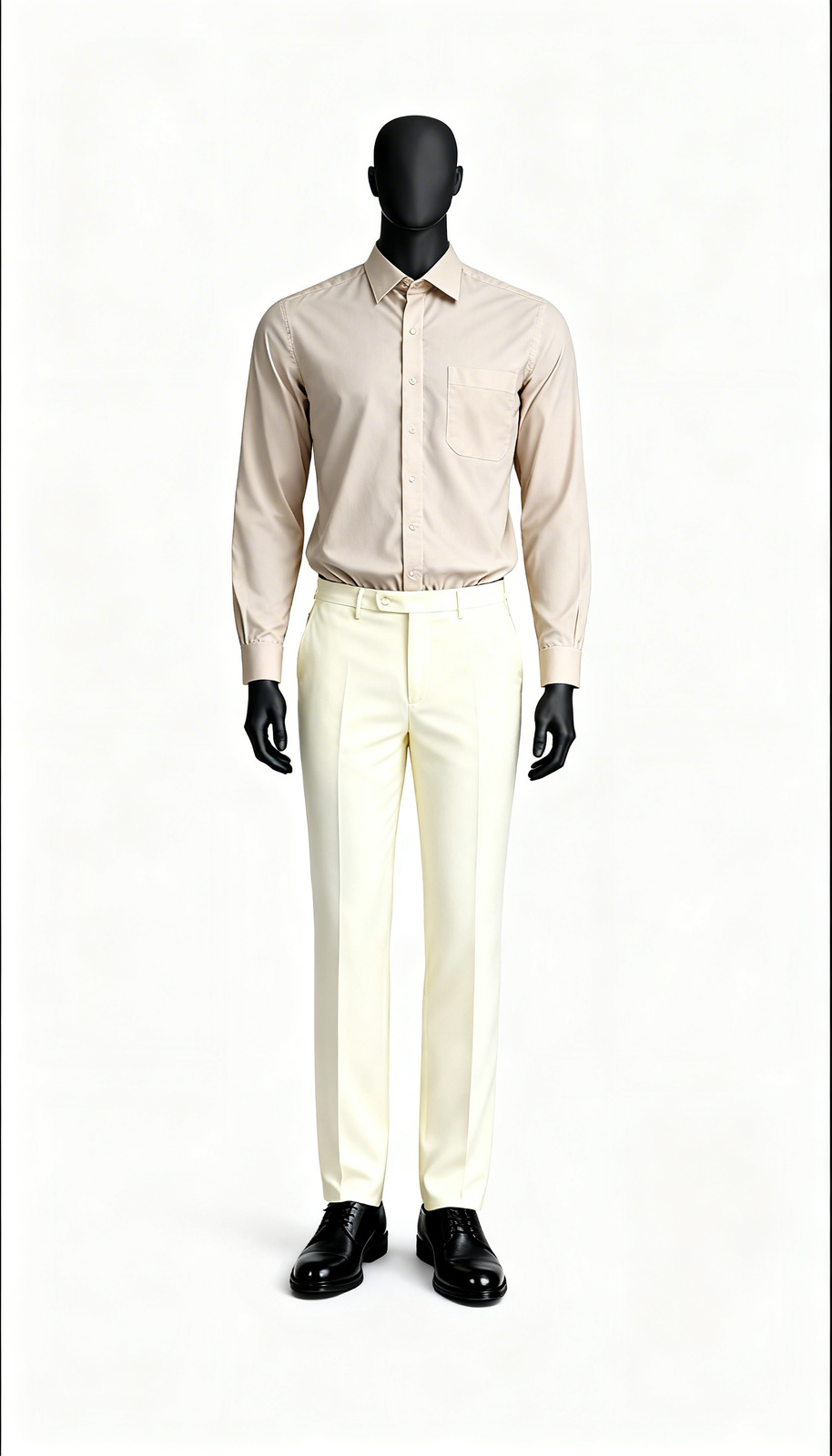 Beige Formal Shirt