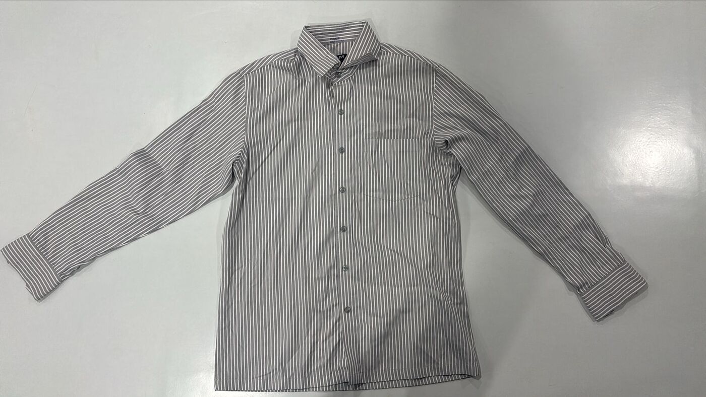 Grey Stripe Shirt - Image 4