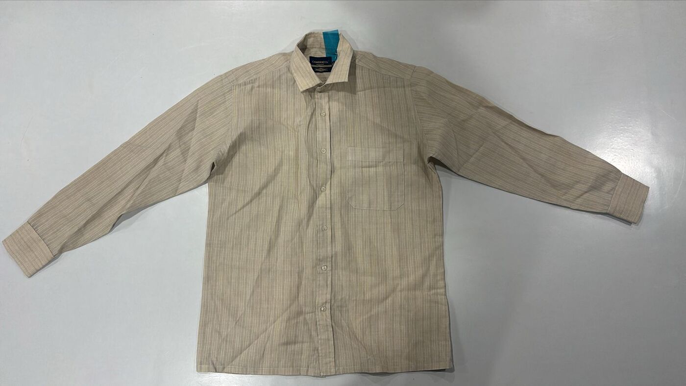 Beige Stripe Shirt - Image 4