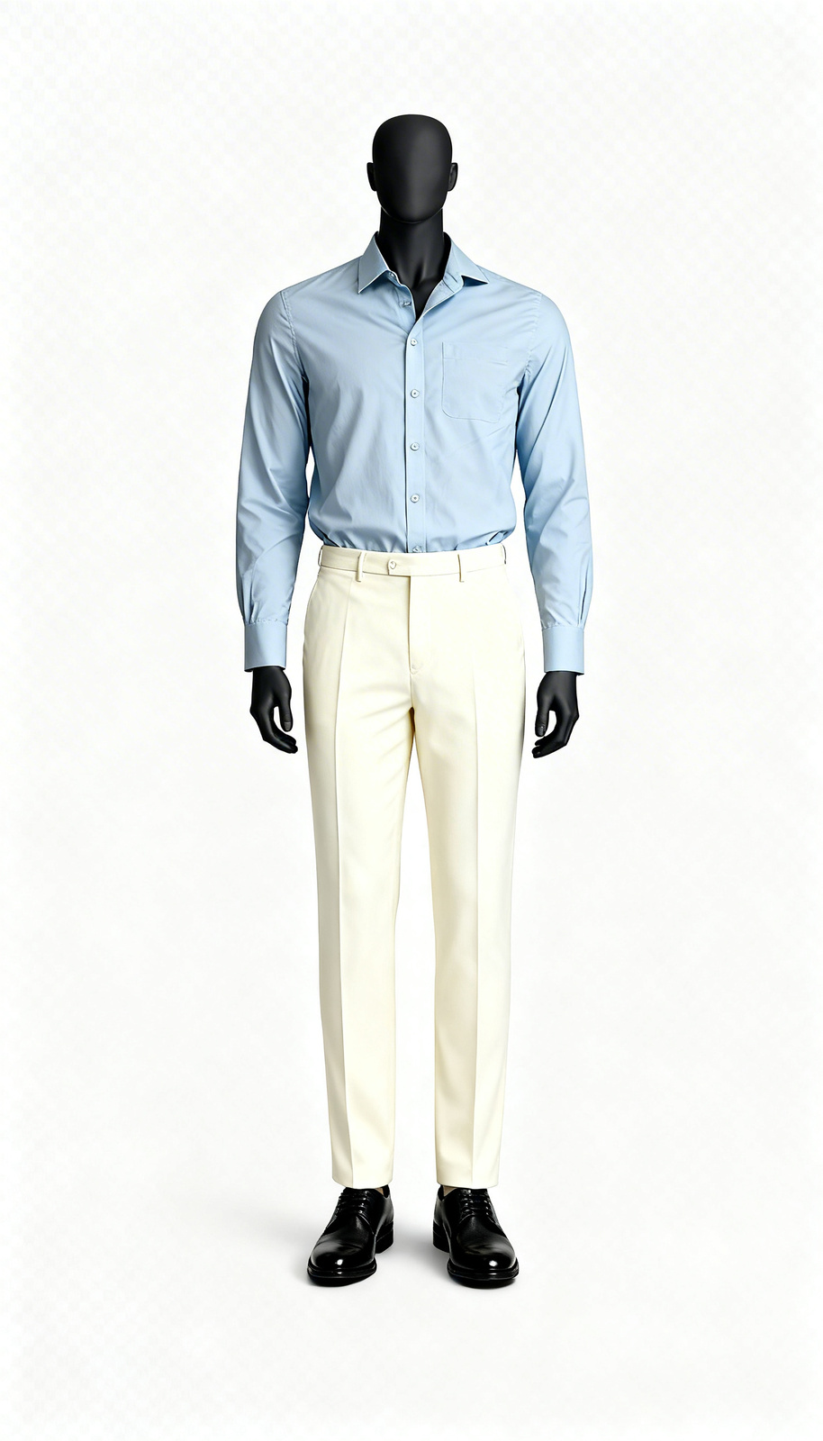 Light Blue Office Wear Shirt