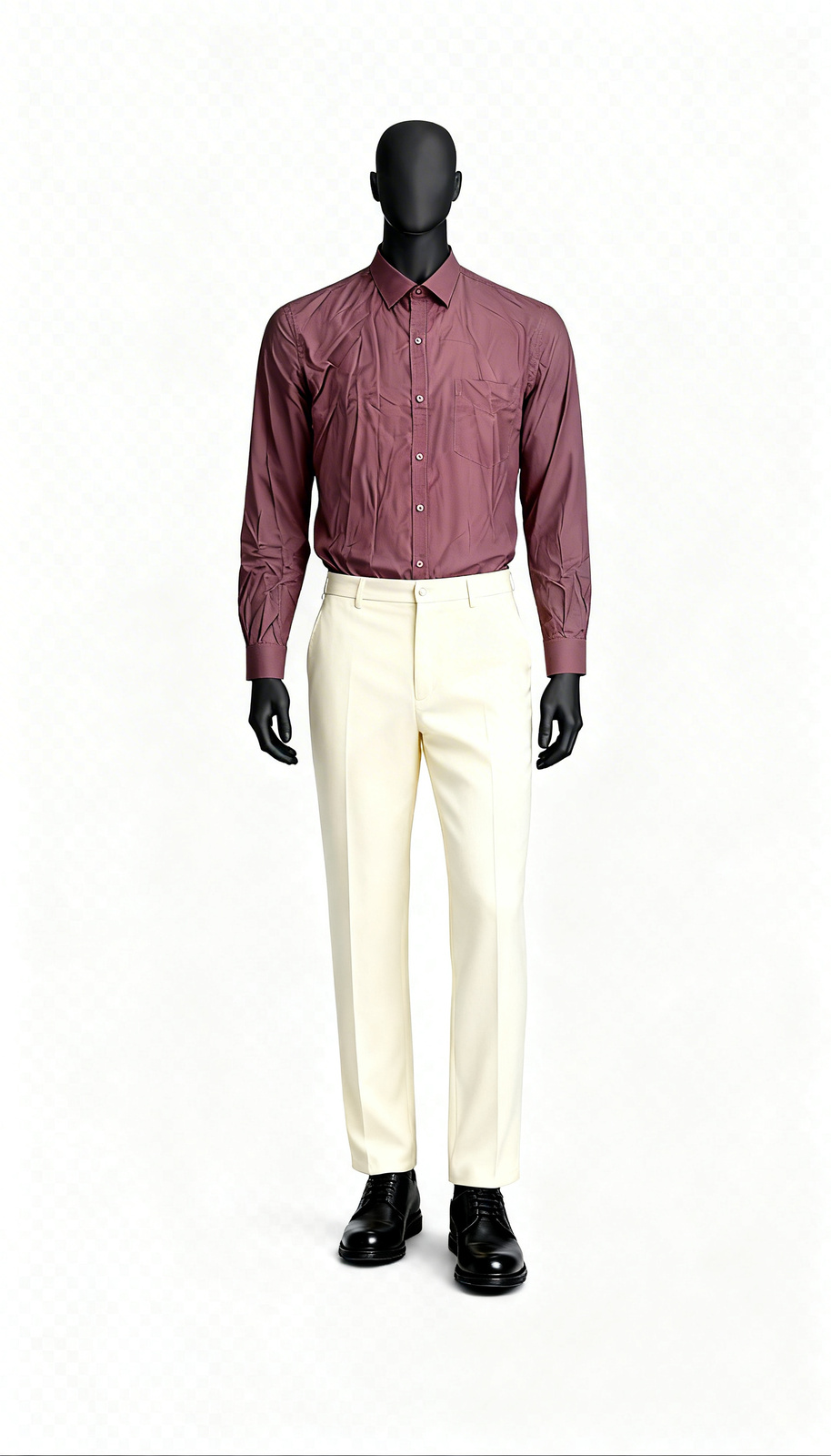 Maroon Office Wear Shirt