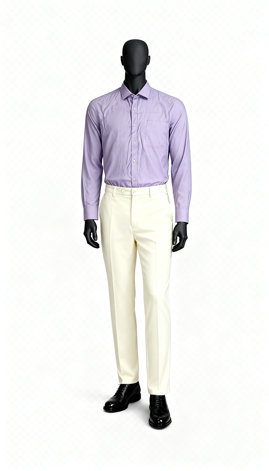 Lavender Office Wear Shirt