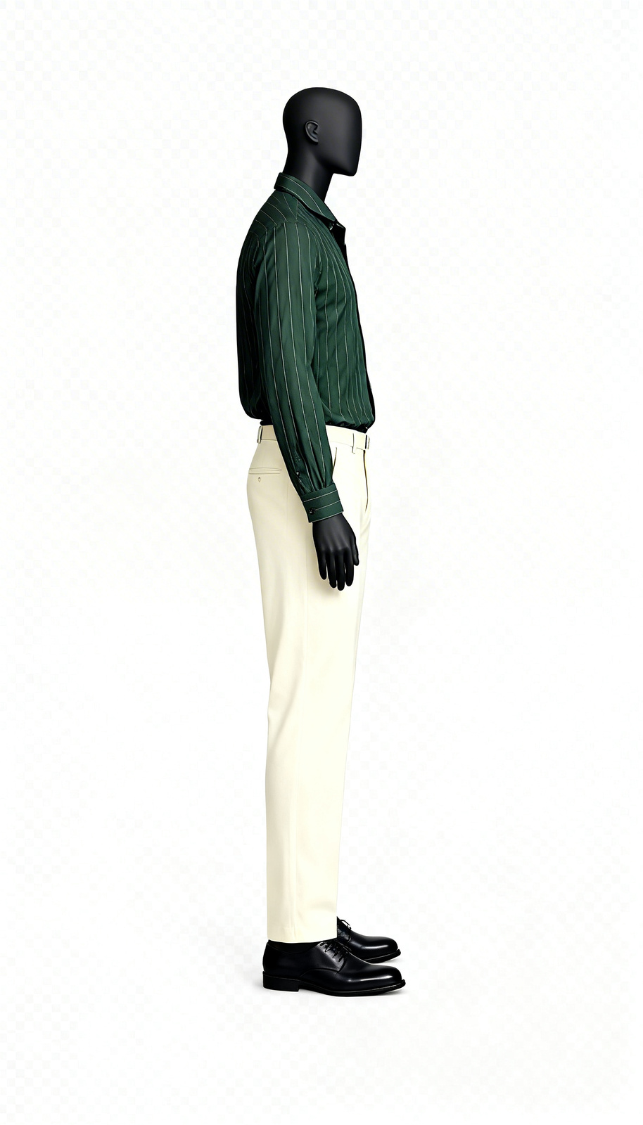 Dark Green Stripe Shirt