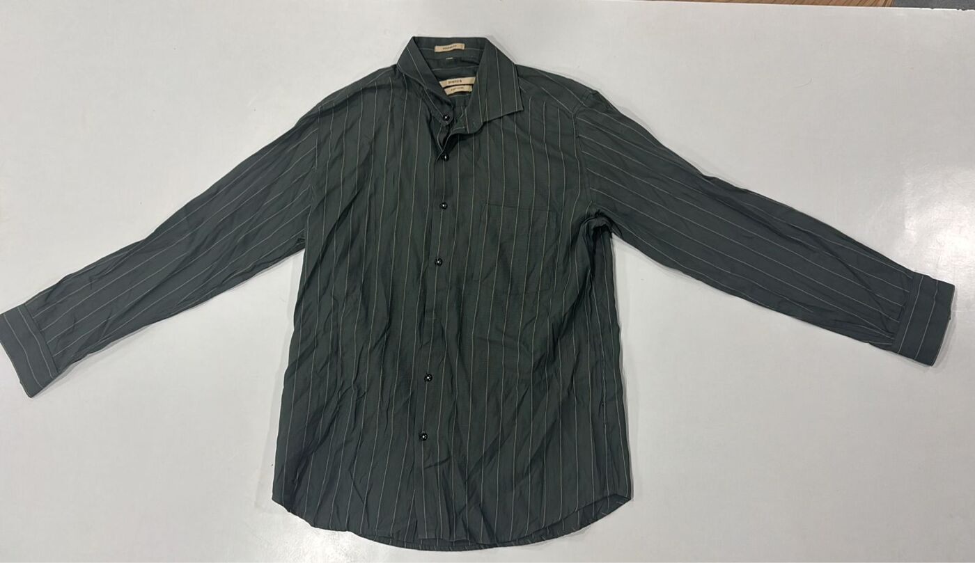 Dark Green Stripe Shirt - Image 3