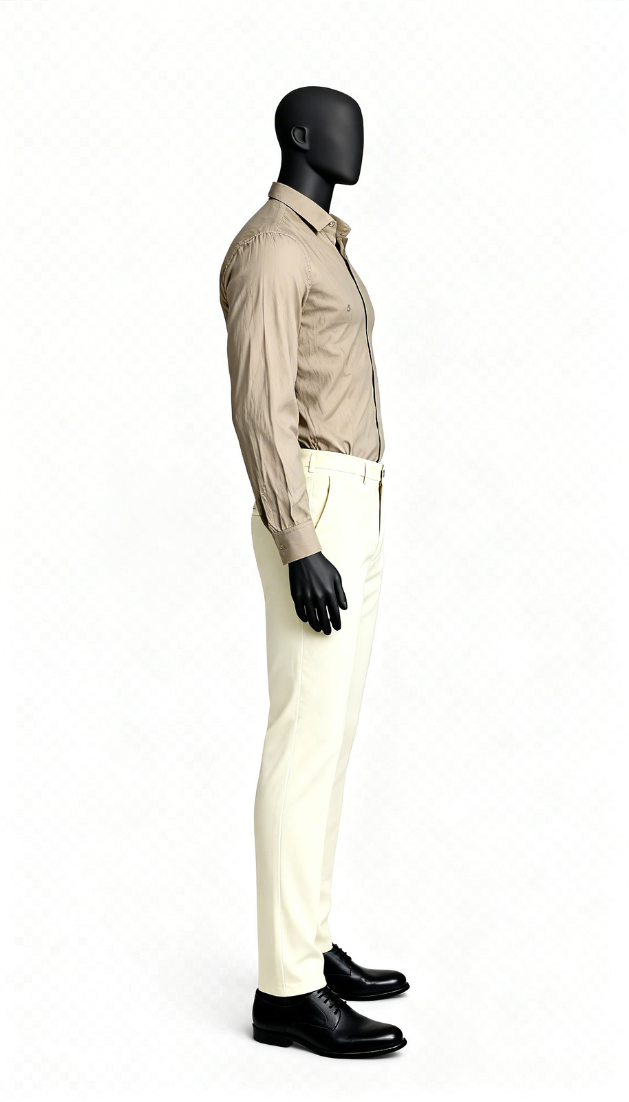 Beige Casual Office Shirt