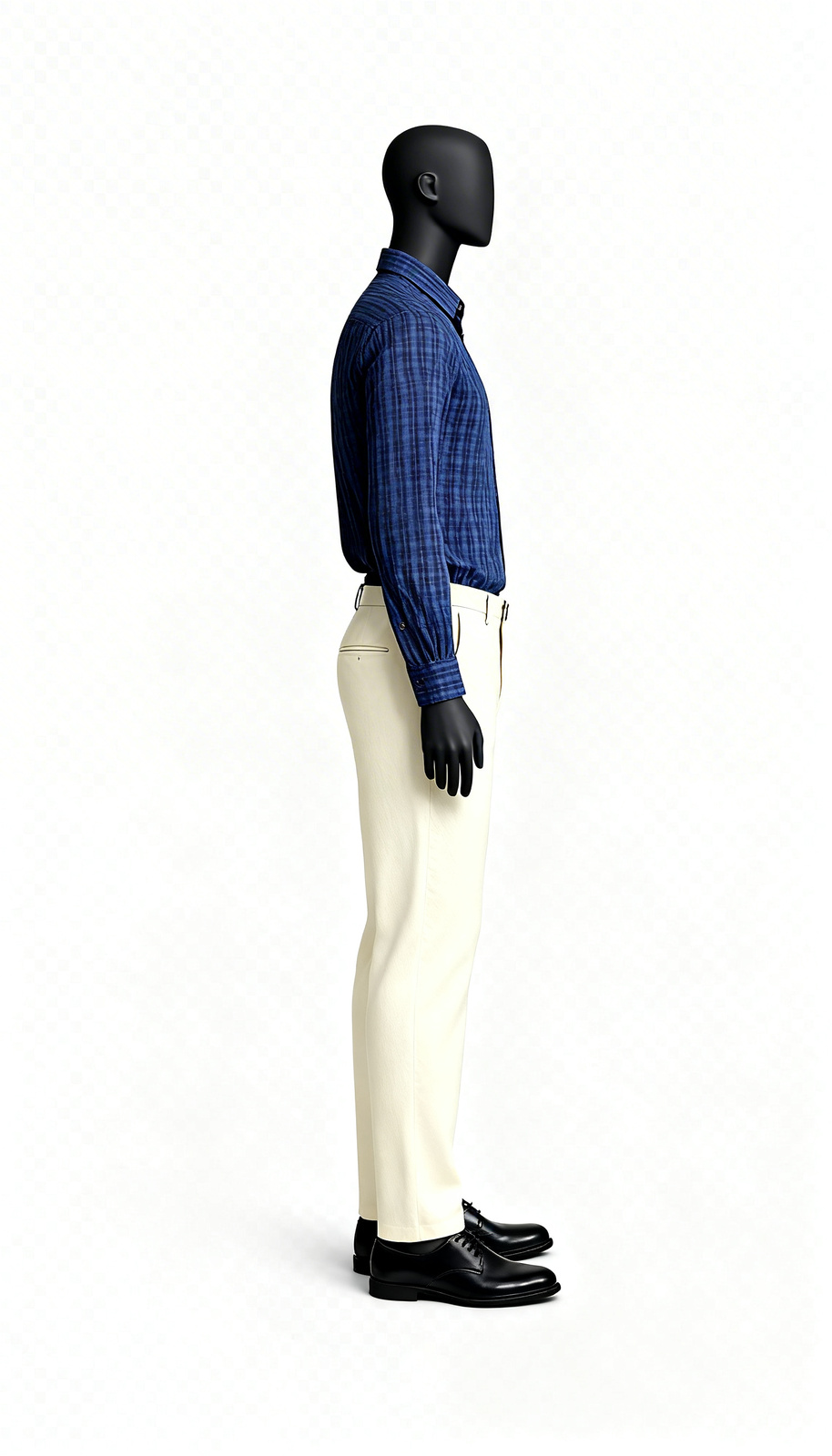 Blue Checkered Office Shirt