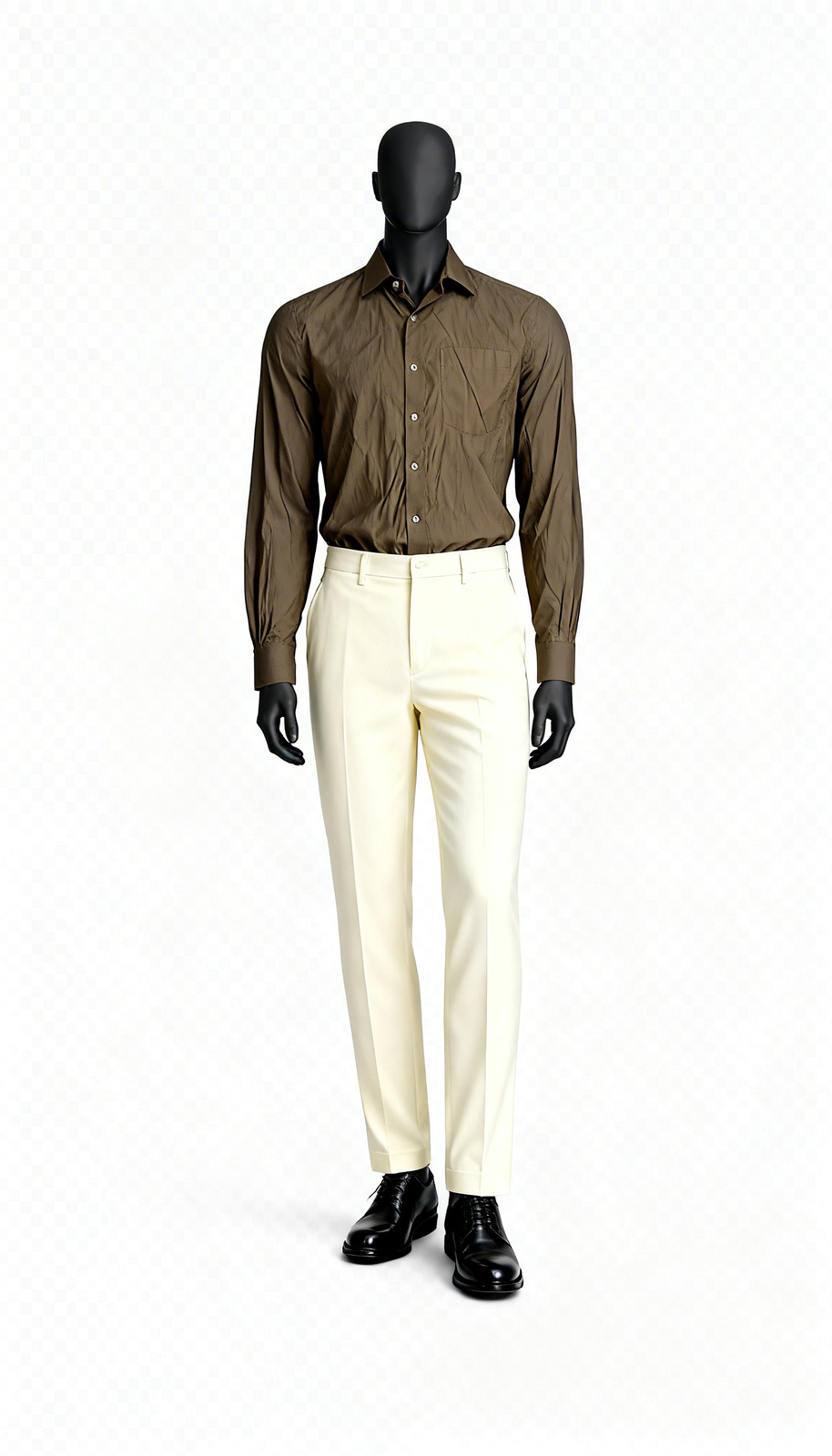 Brown Classic Office Shirt