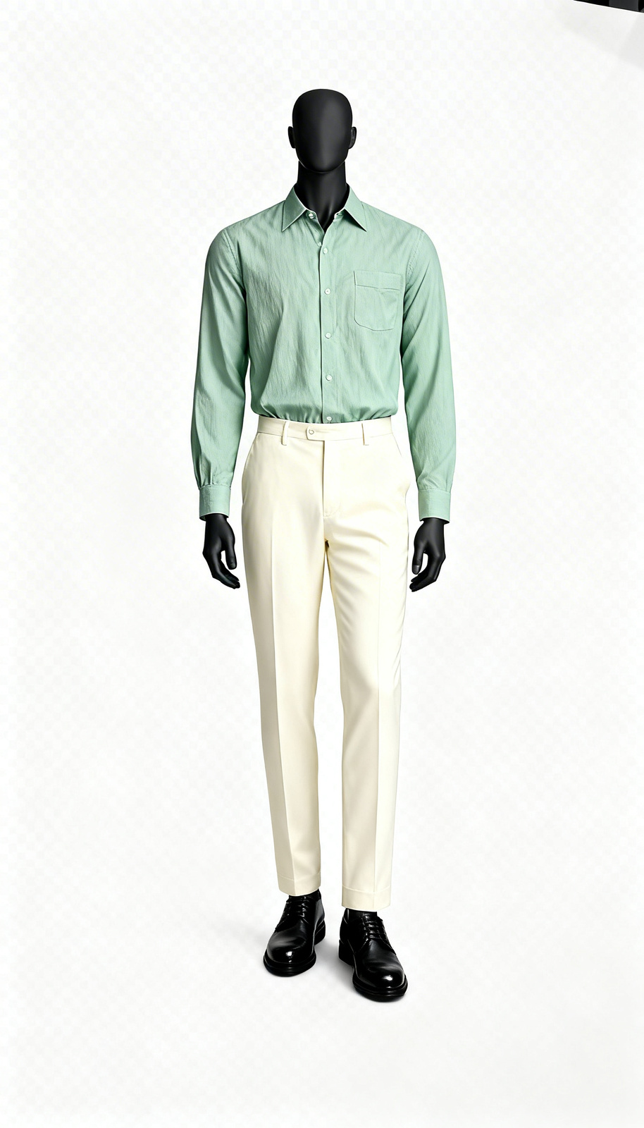 Mint Solid Office Shirt