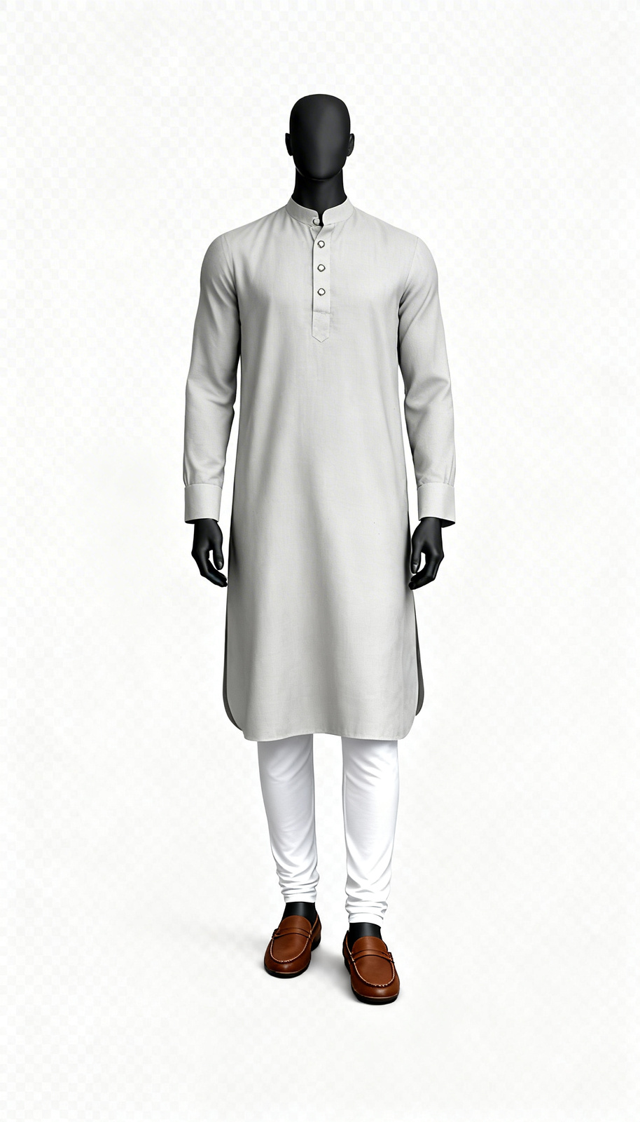 Men's Off-White Long Kurta