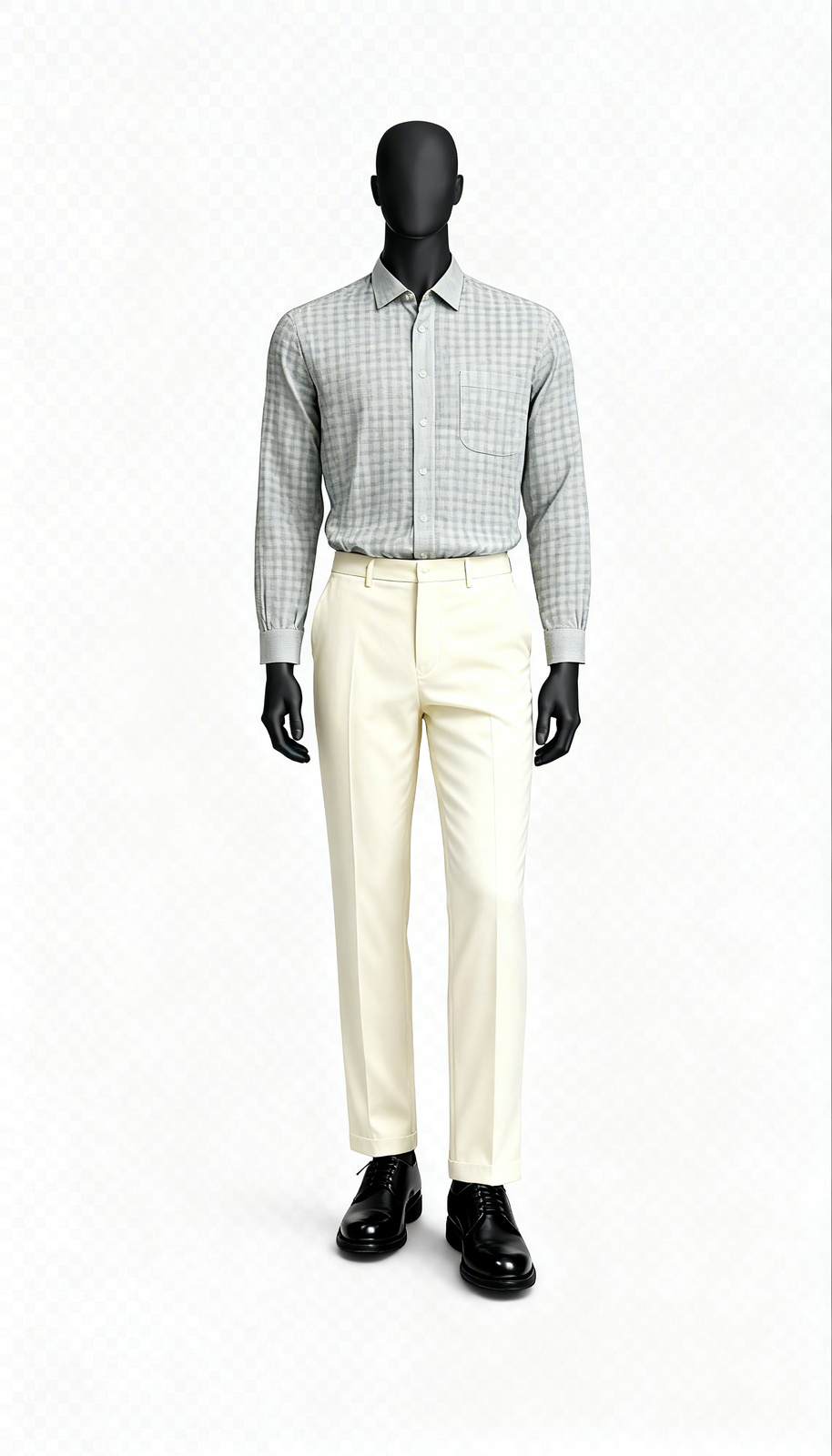 Light Grey Textured Shirt