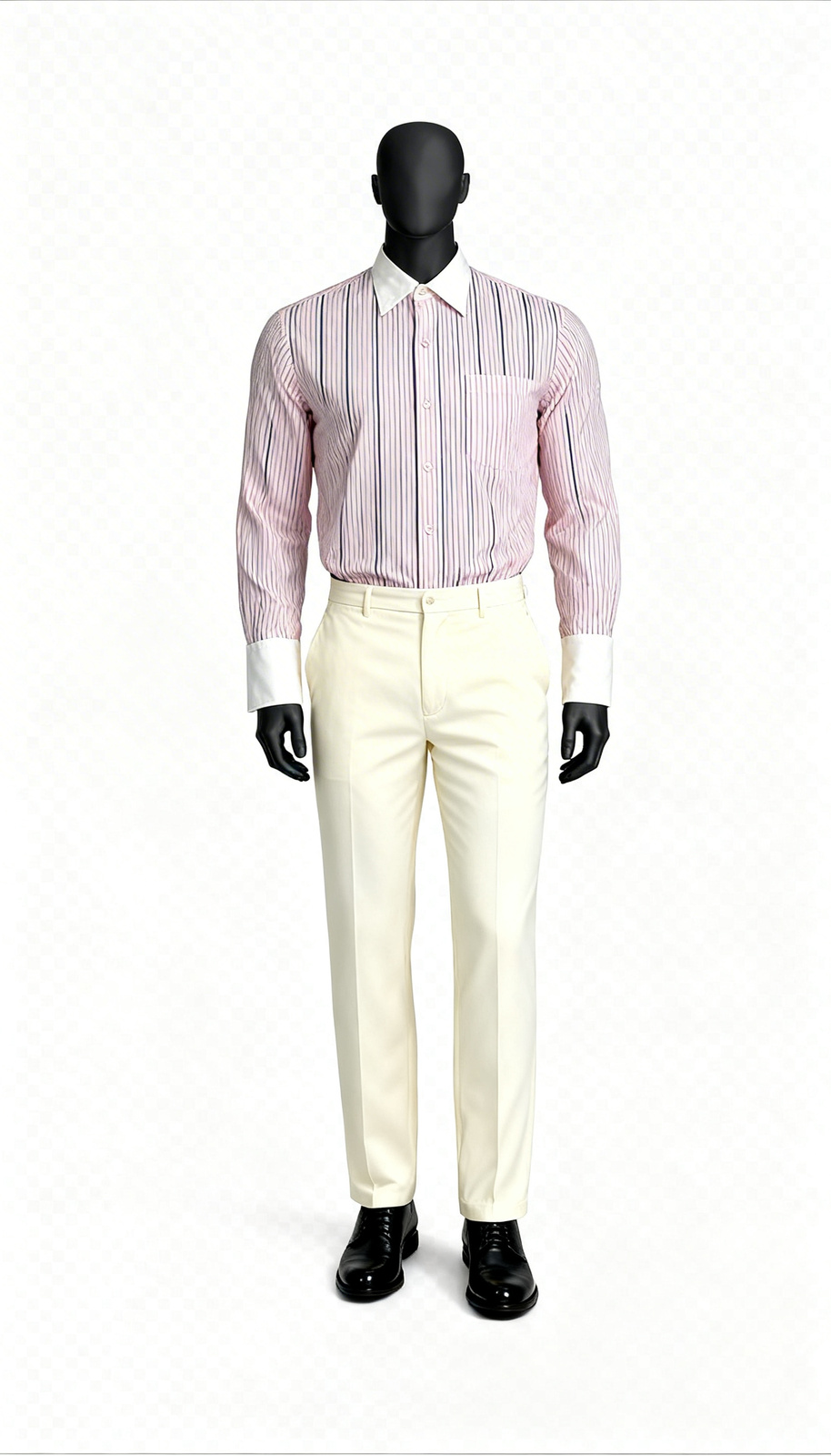 Pink Formal Stripe Shirt