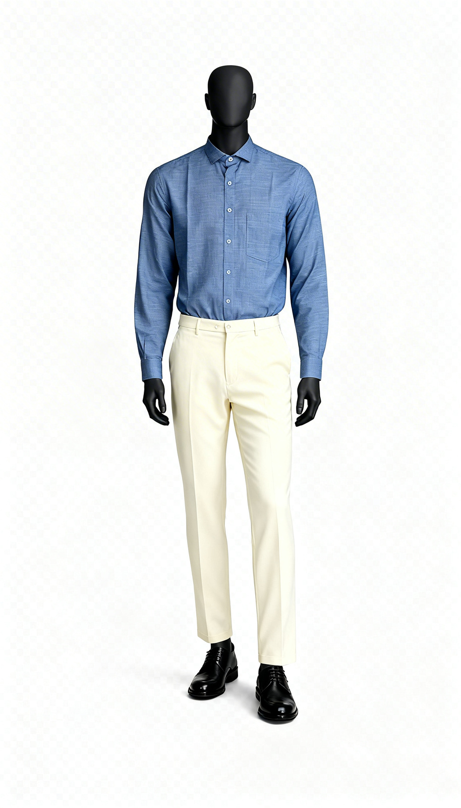 Sky Blue Textured Shirt