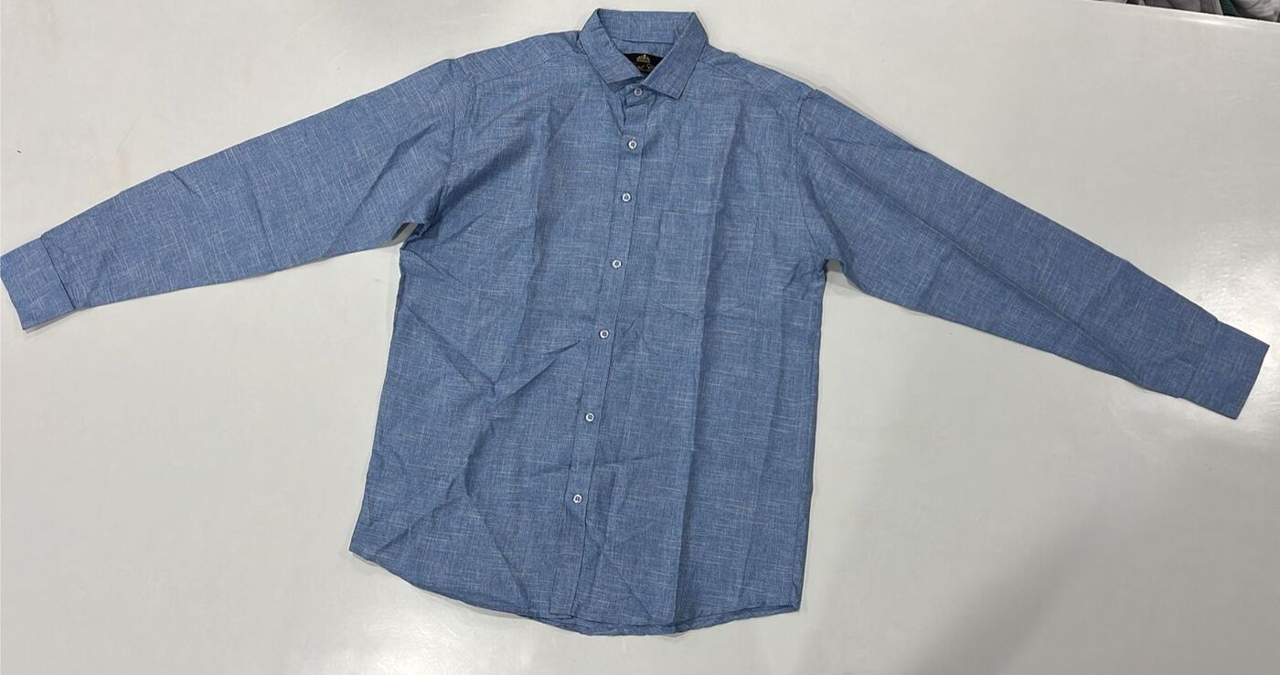 Sky Blue Textured Shirt - Image 3