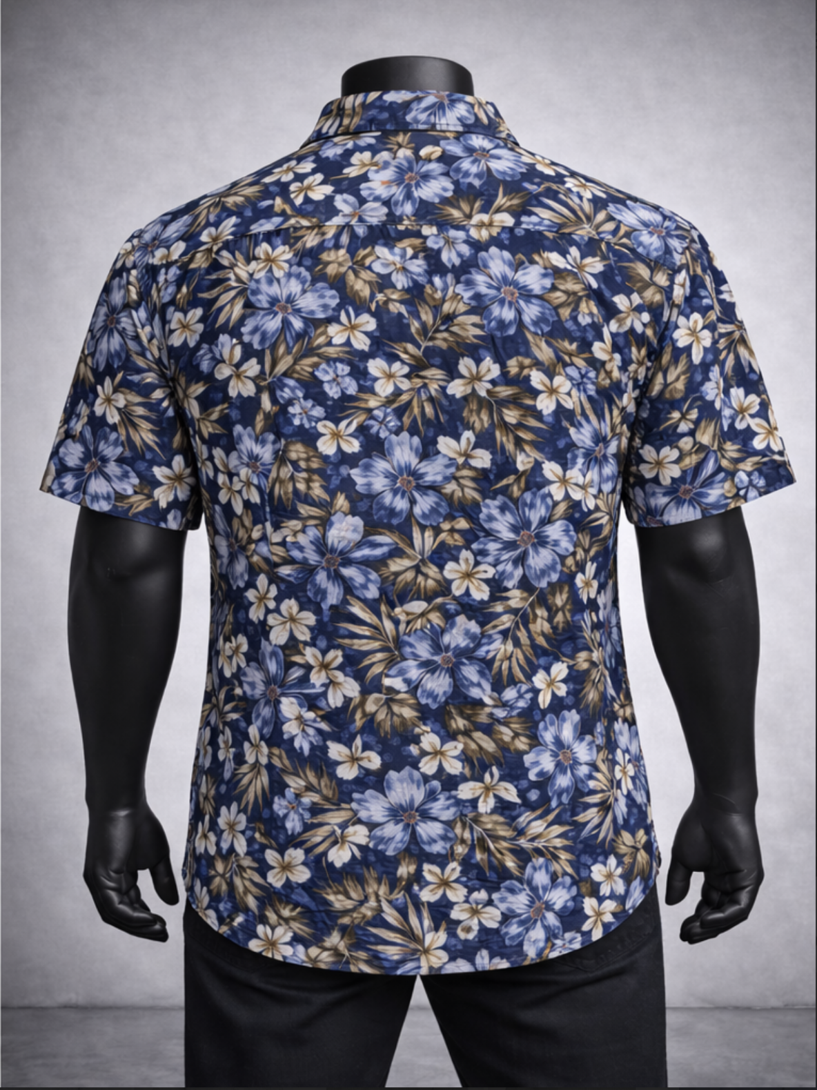 Men’s Casual Floral Shirt_costumepeti