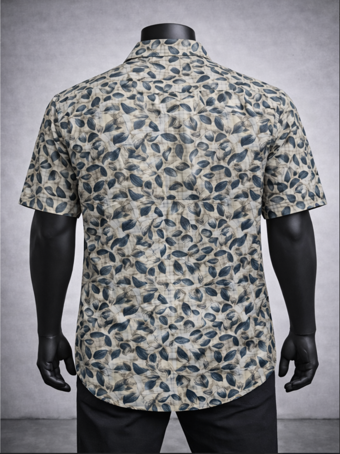 Micro Motif Casual Shirt_costumepeti