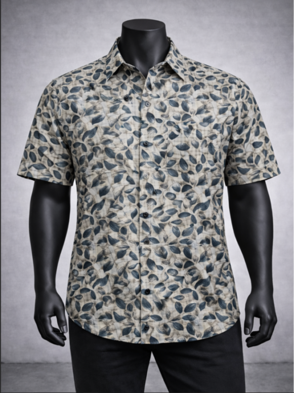 Micro Motif Casual Shirt - Image 2