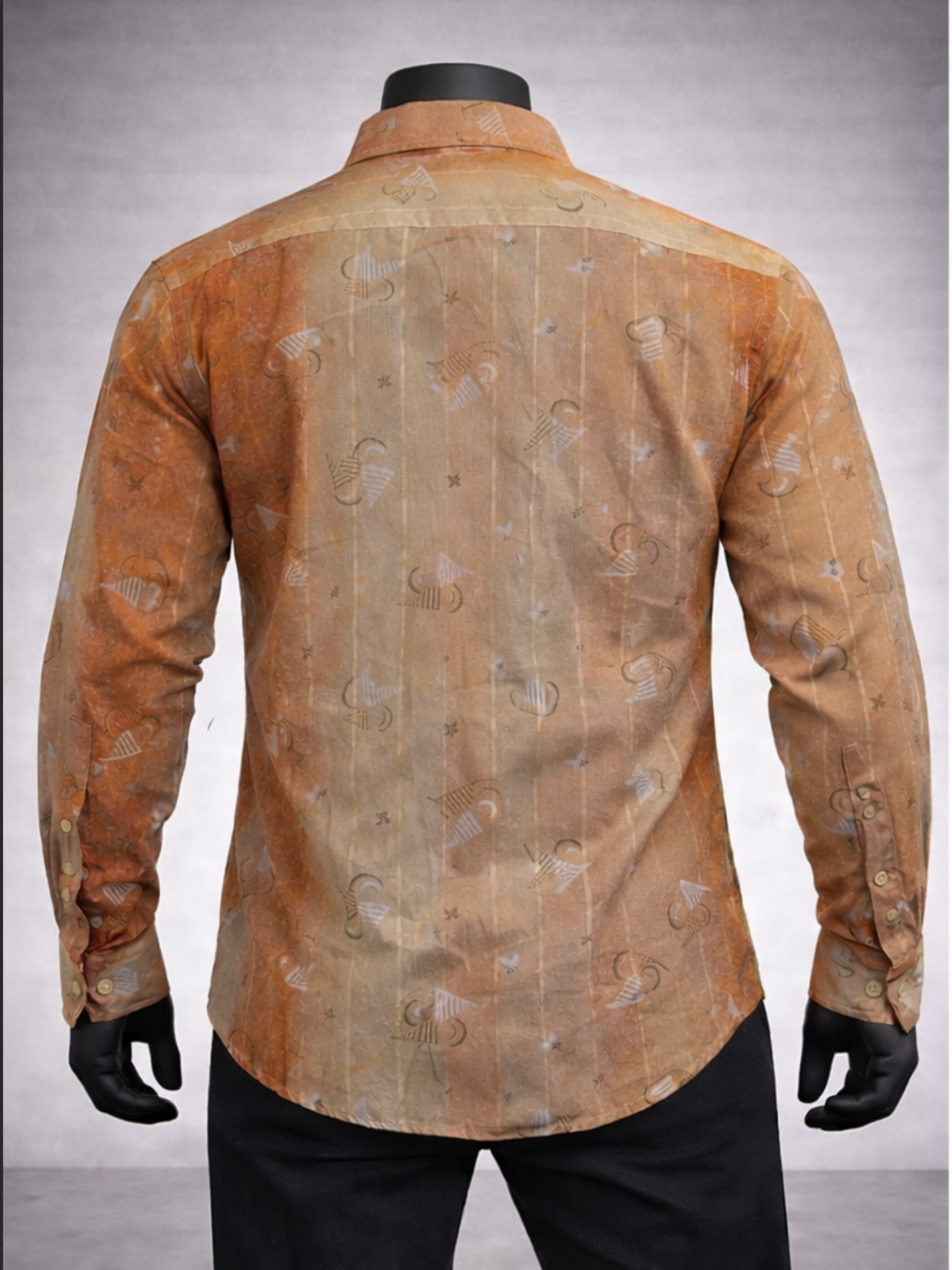 Abstract Motif Casual Shirt_costumepeti