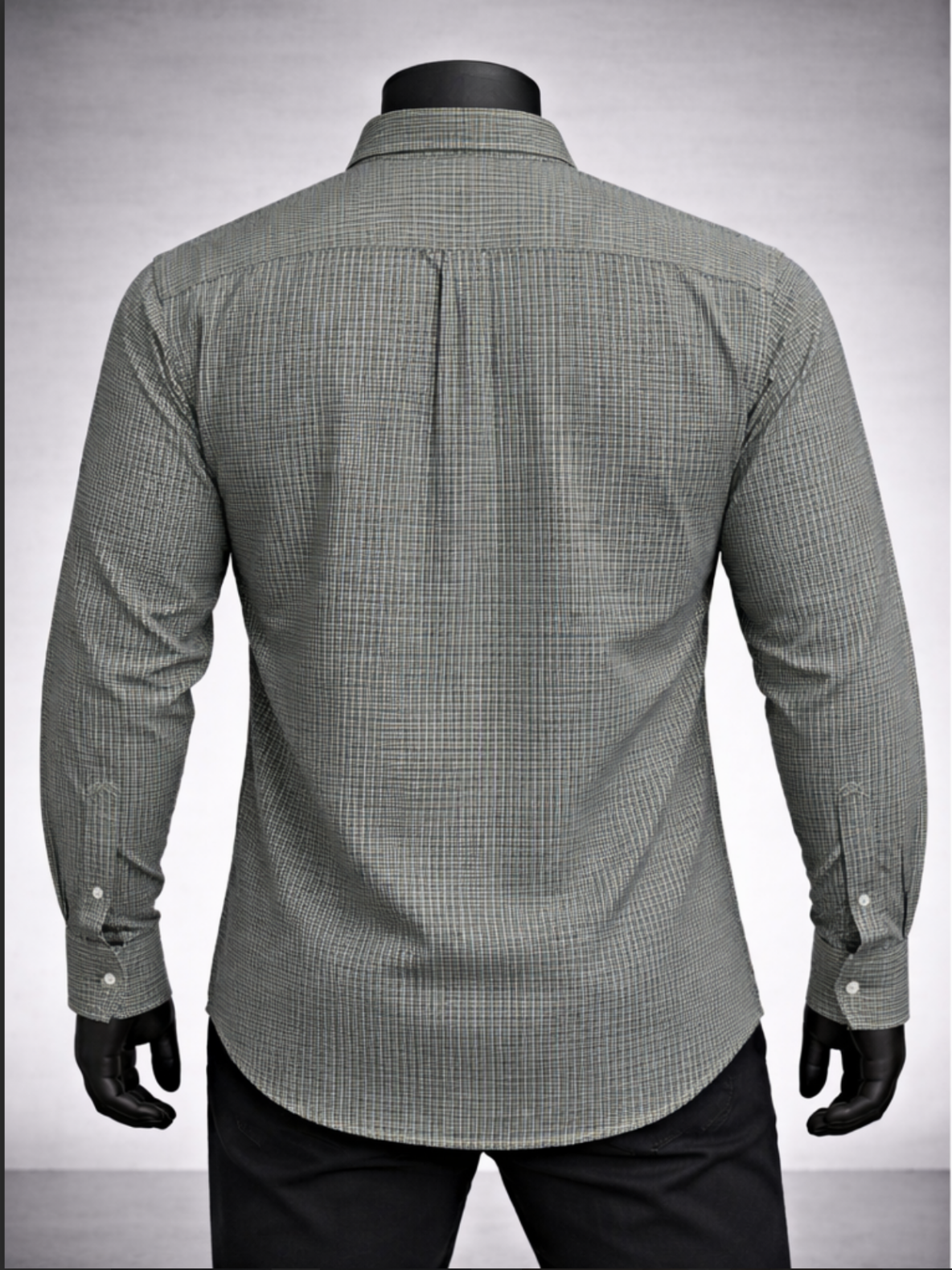 Micro Check Casual Shirt_costumepeti