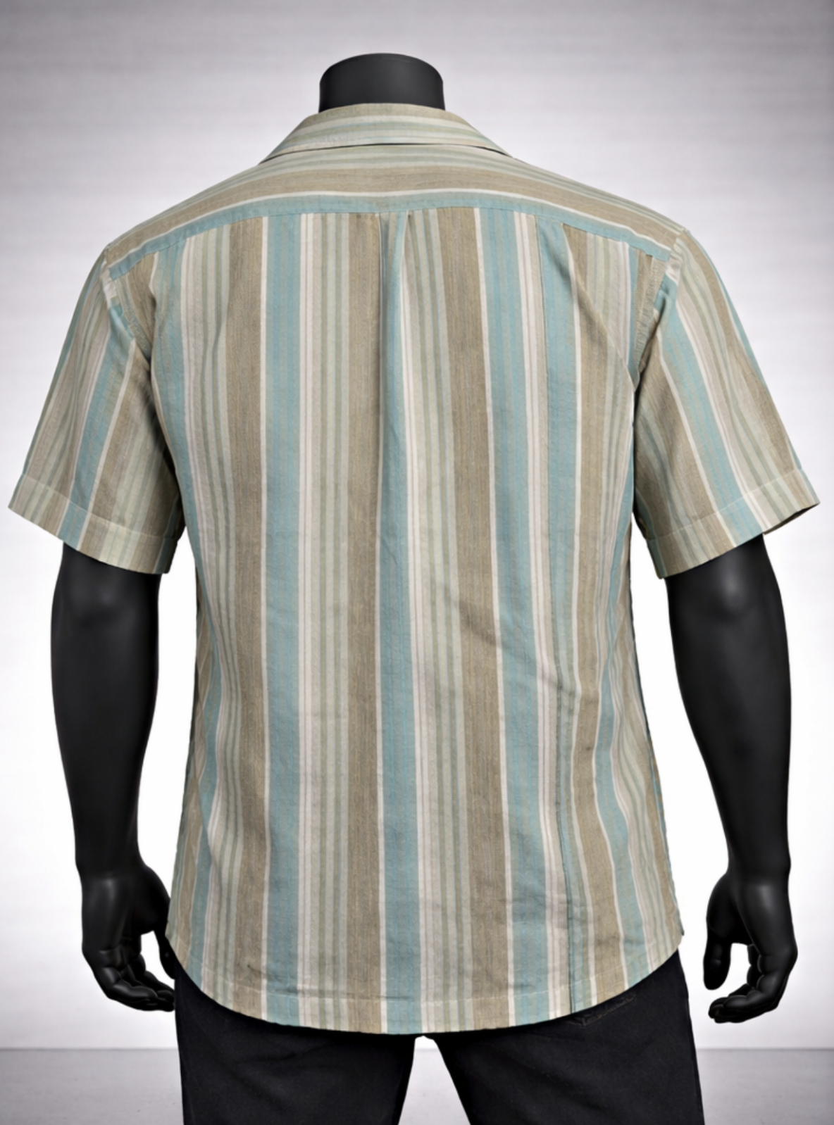Vertical Stripe Casual Shirt_costumepeti
