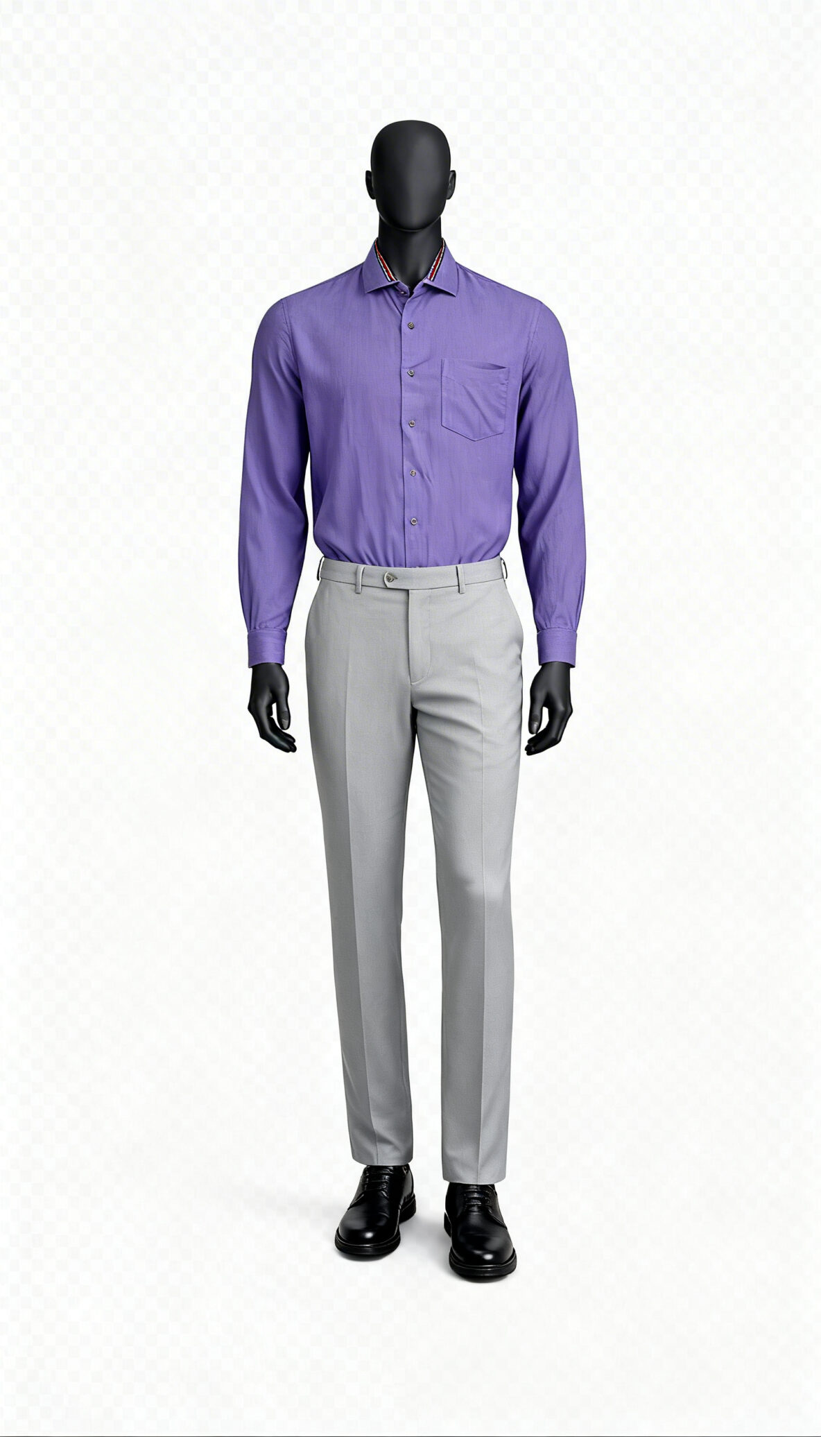 Purple Solid Casual Shirt_costumepeti