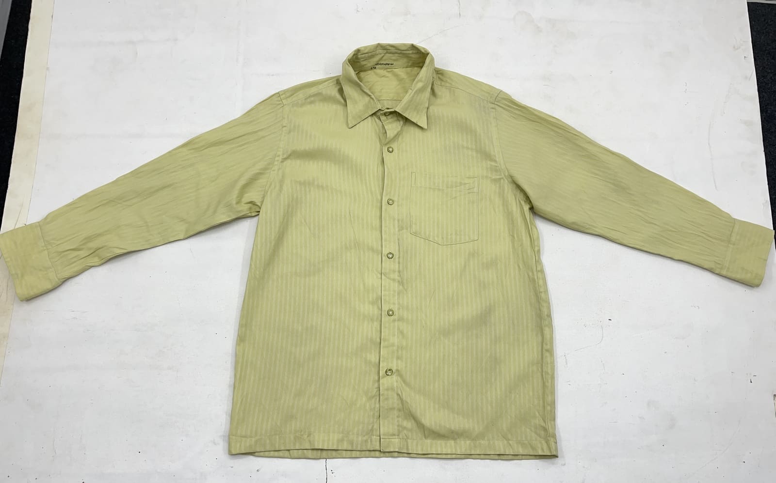 Light Green Striped Casual Shirt - Image 3