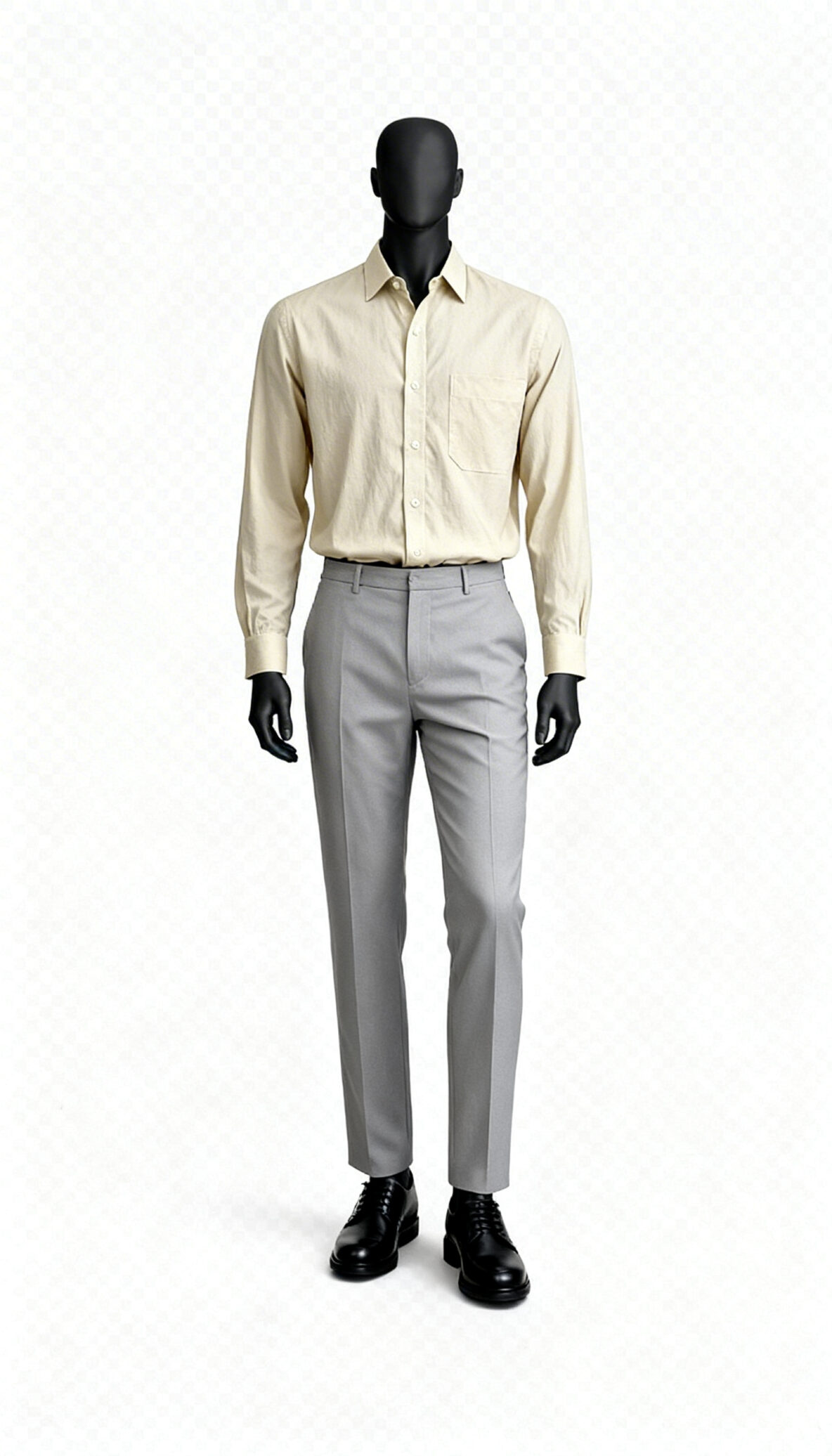 Beige Solid Casual Shirt_costumepeti