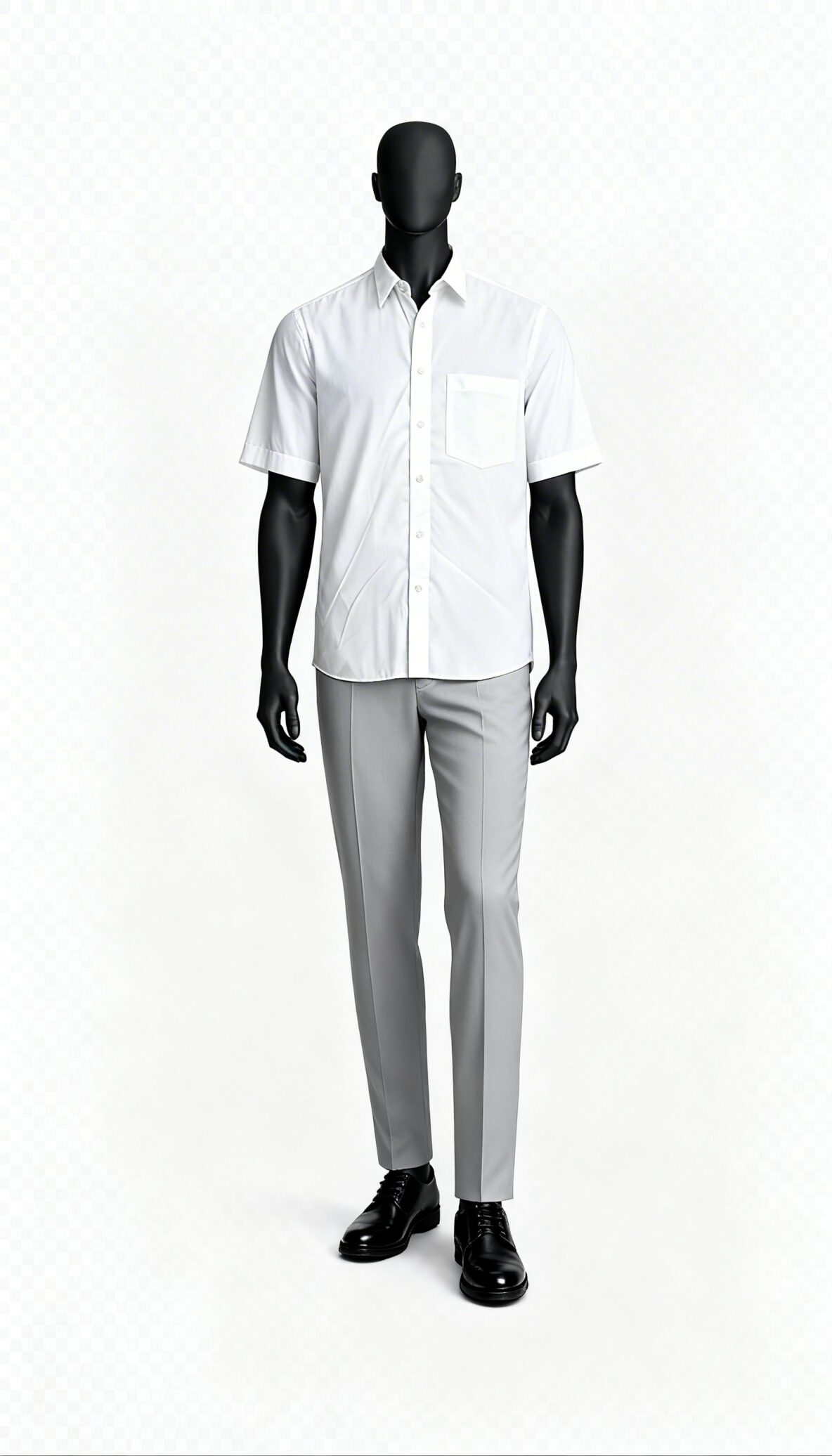 Men White Solid Shirt costumepeti