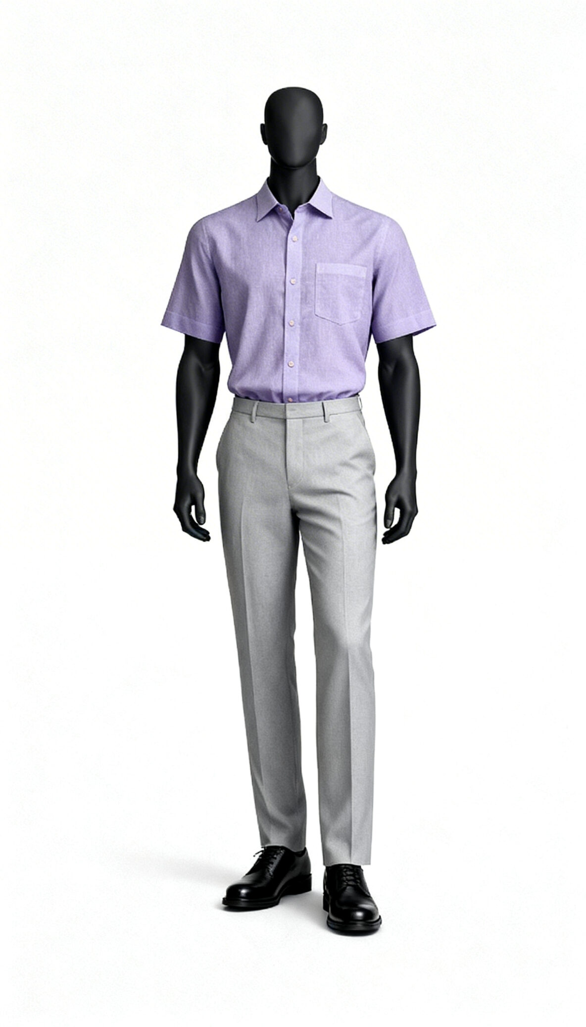 Men Lavender Solid Shirt costumepeti