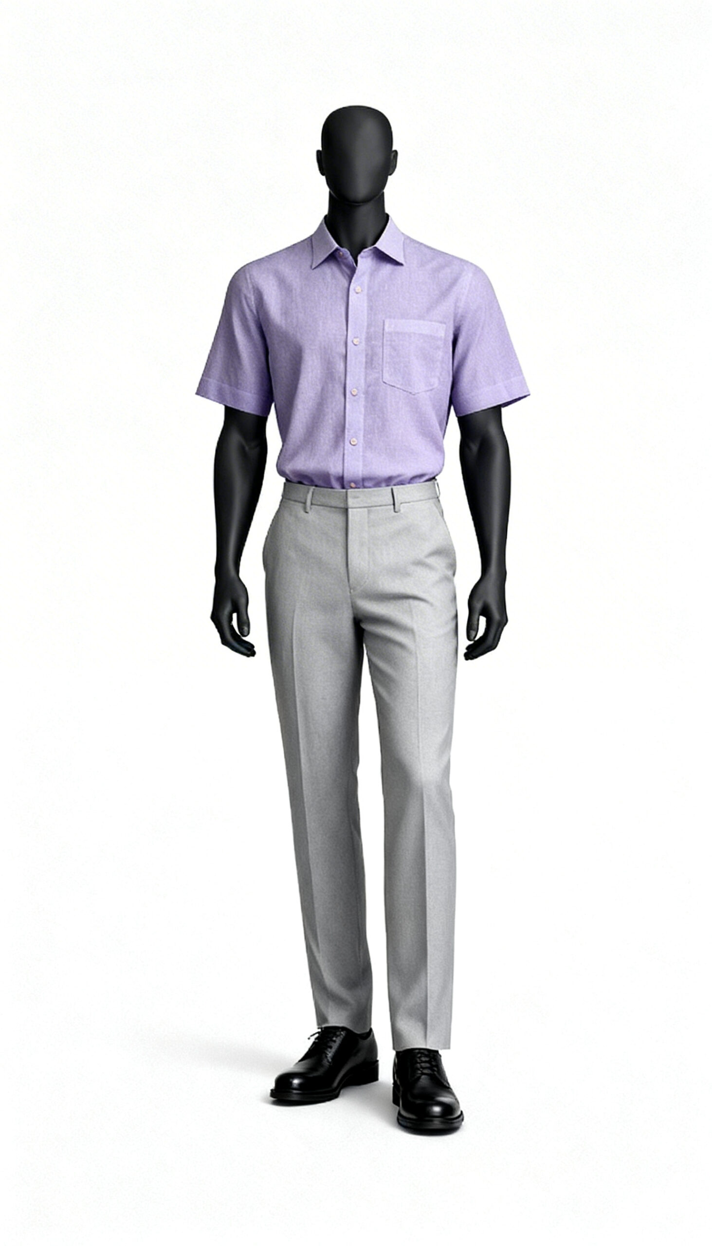 Men Lavender Solid Shirt costumepeti