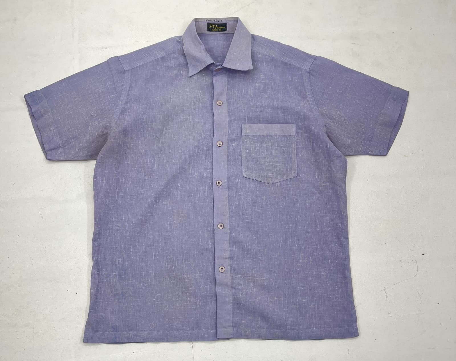 Men Lavender Solid Shirt - Image 3