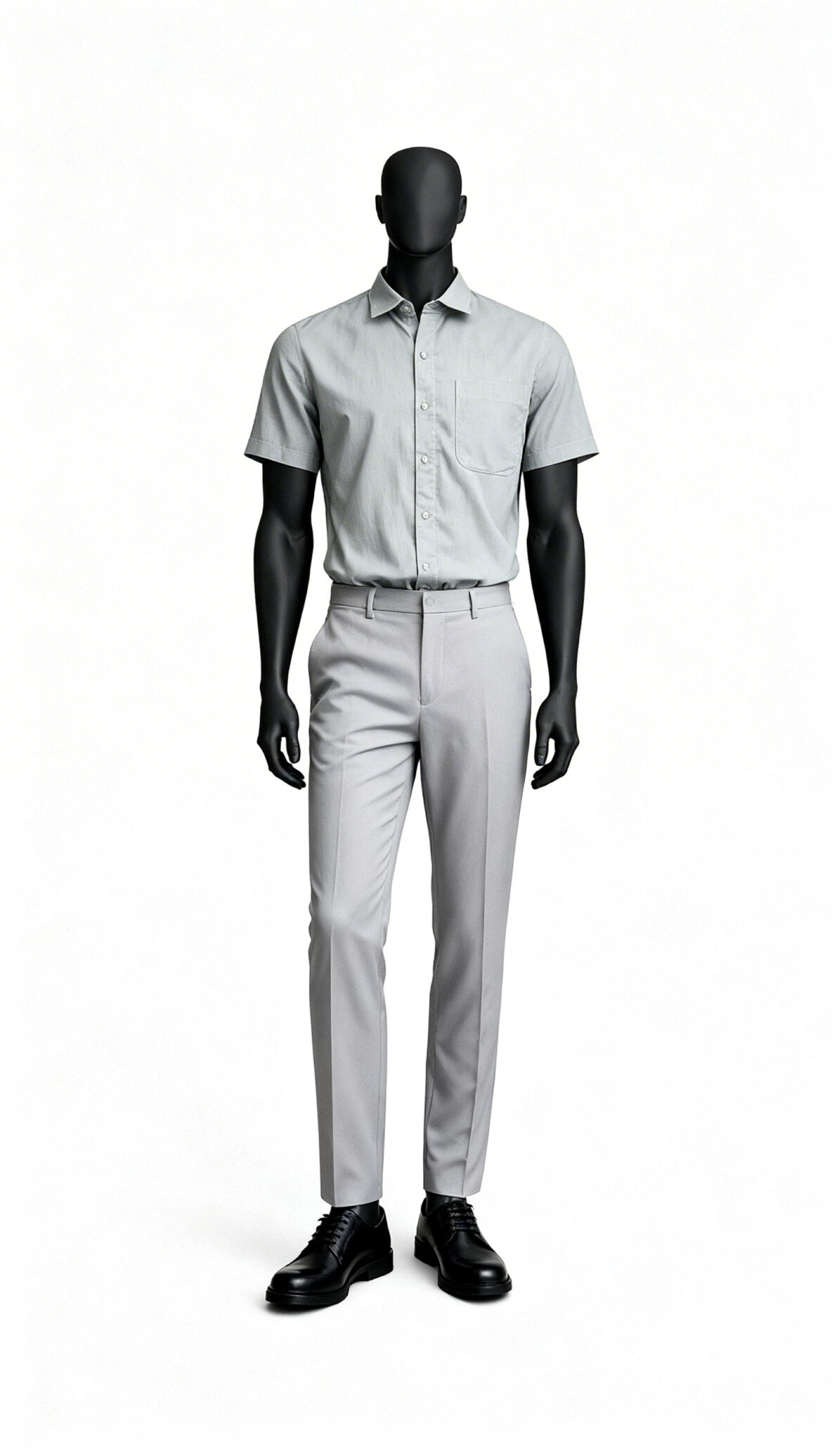 Men Grey Solid Shirt costumepeti
