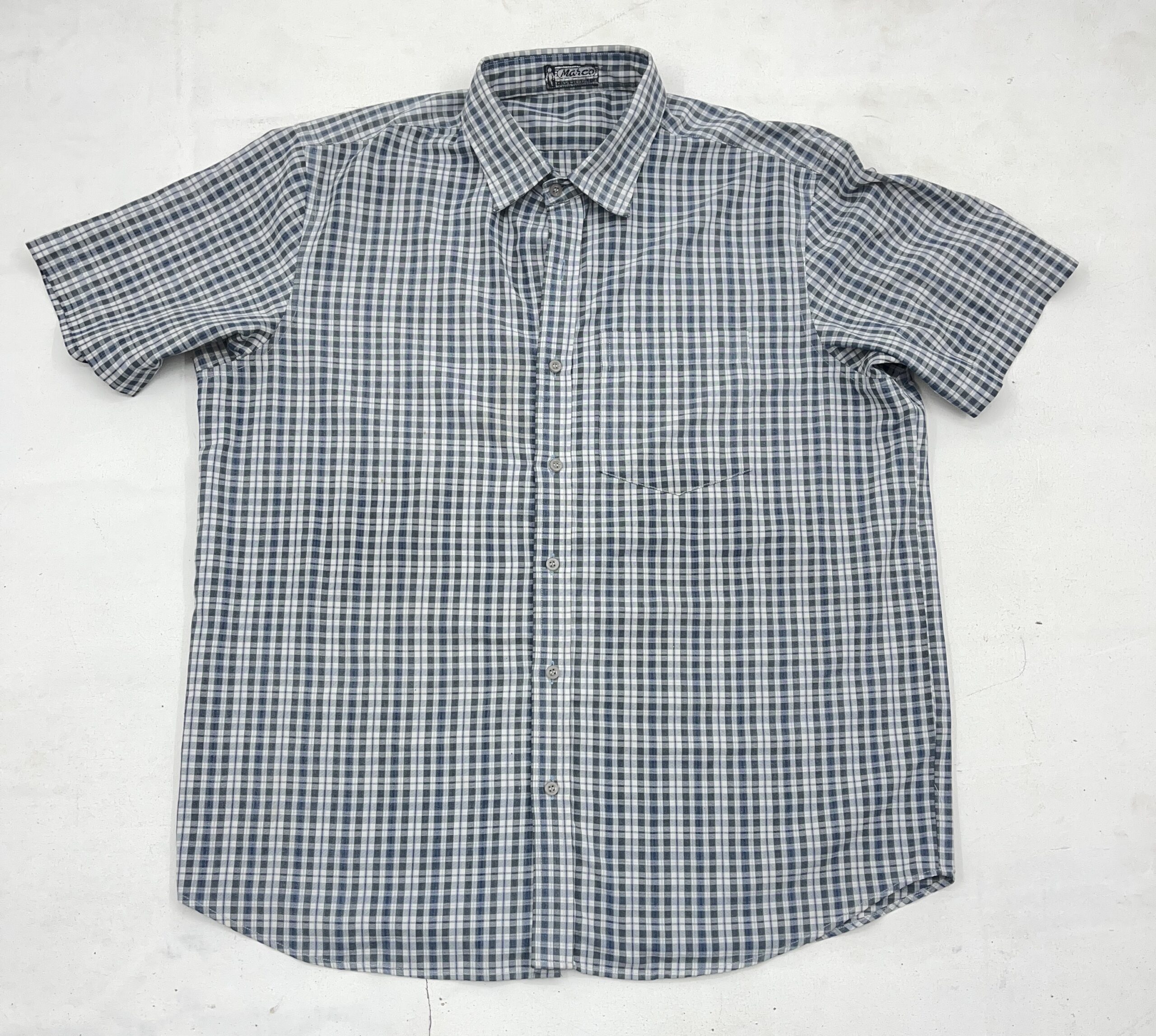 Men Blue Checked Casual Shirt - Image 4